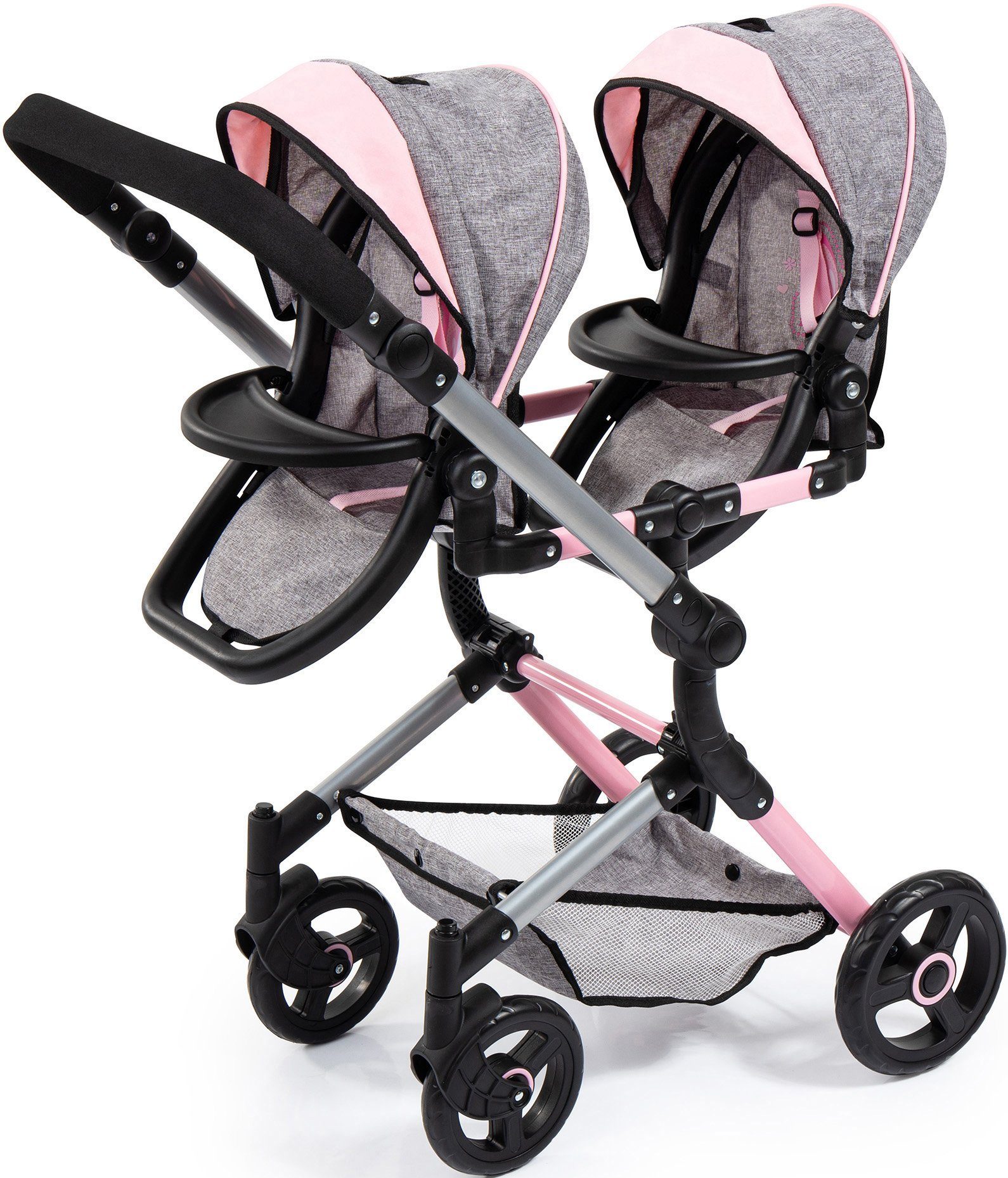 Bayer Puppen-Zwillingsbuggy Twin Neo, grau, mit günstig online kaufen