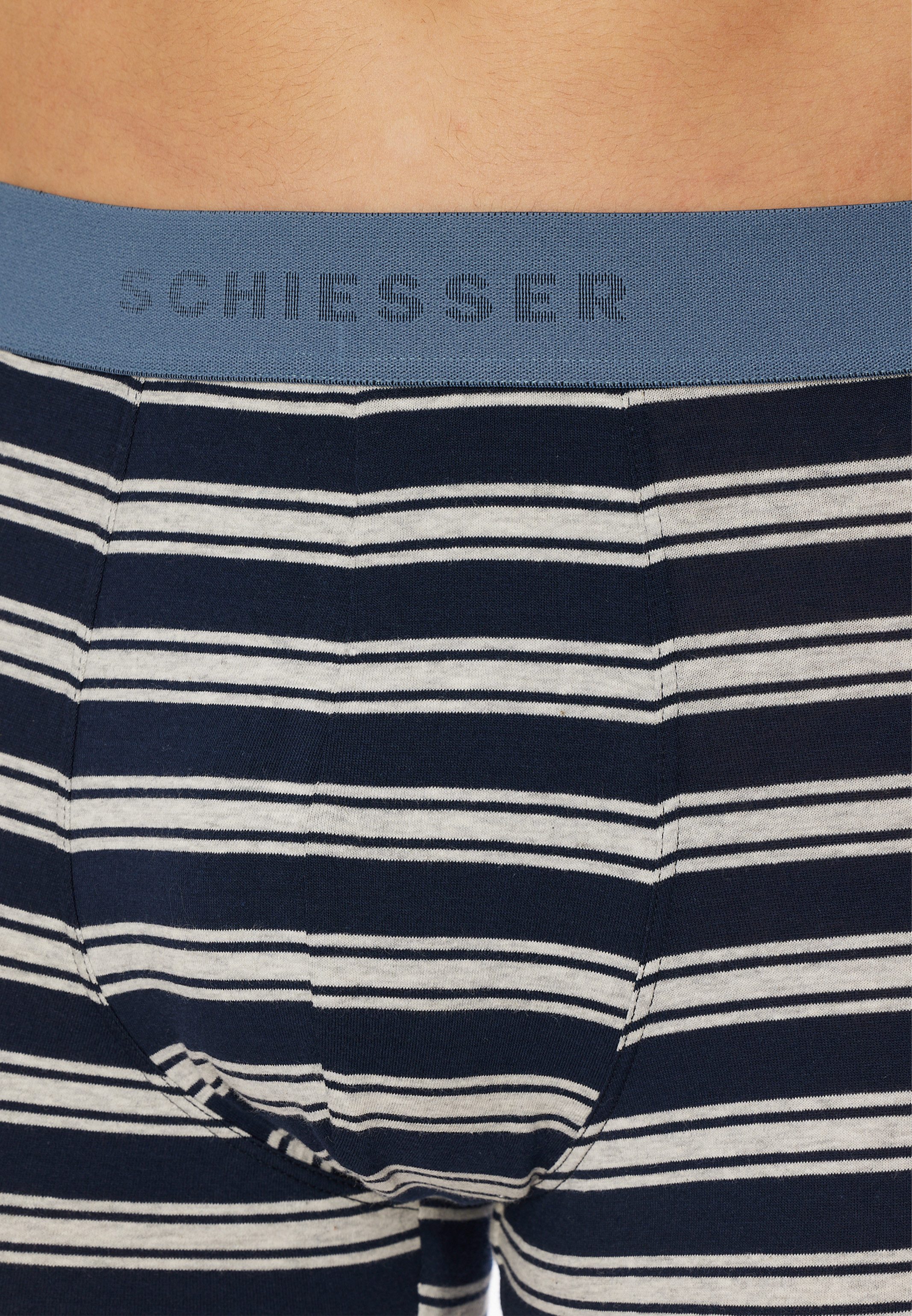 Schiesser Retro Boxer 6er Pack 95/5 Cotton (Spar-Set, 6-St) Retro Short / Pant - Baumwolle - ohne Eingriff - Atmungsaktiv