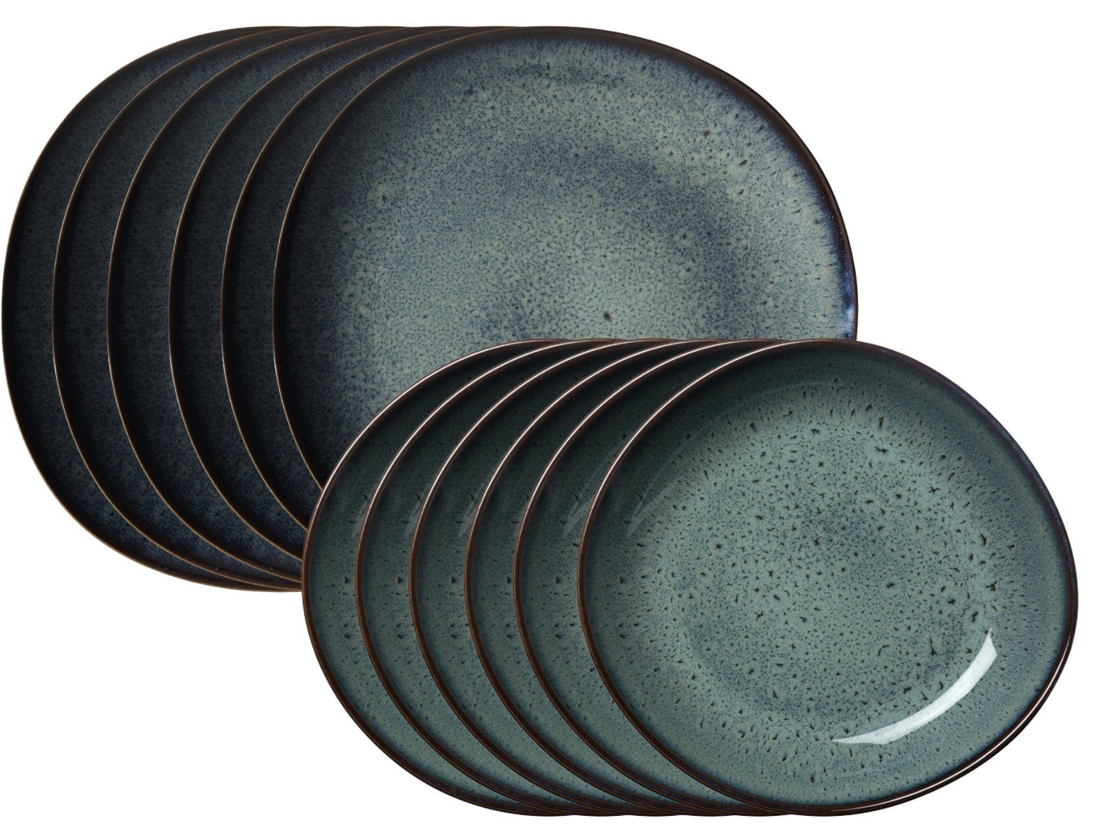 like. by Villeroy & Boch Tafelservice Lave gris Tafelset 12tlg, Steinzeug
