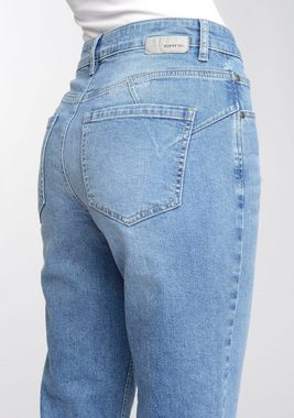 GANG Mom-Jeans 94ORA 2-Knopf-Verschluss mit verkürzter Длина ноги