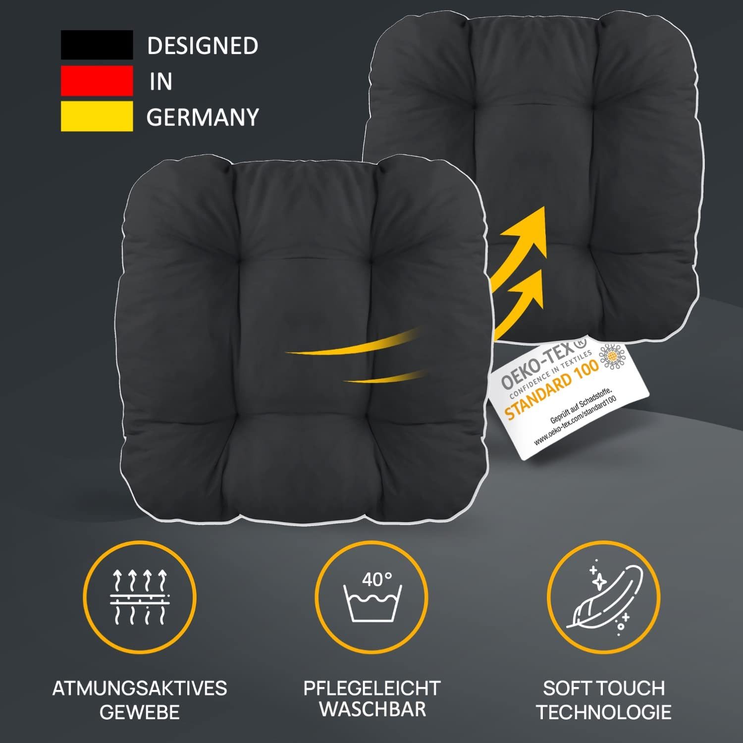 LILENO HOME Stuhlkissen Sitzkissen für Gartenstuhl, günstig online kaufen
