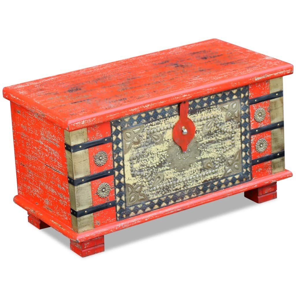 vidaXL Aufbewahrungsbox Aufbewahrungstruhe Rot holz 80x40x45 cm (1 St)