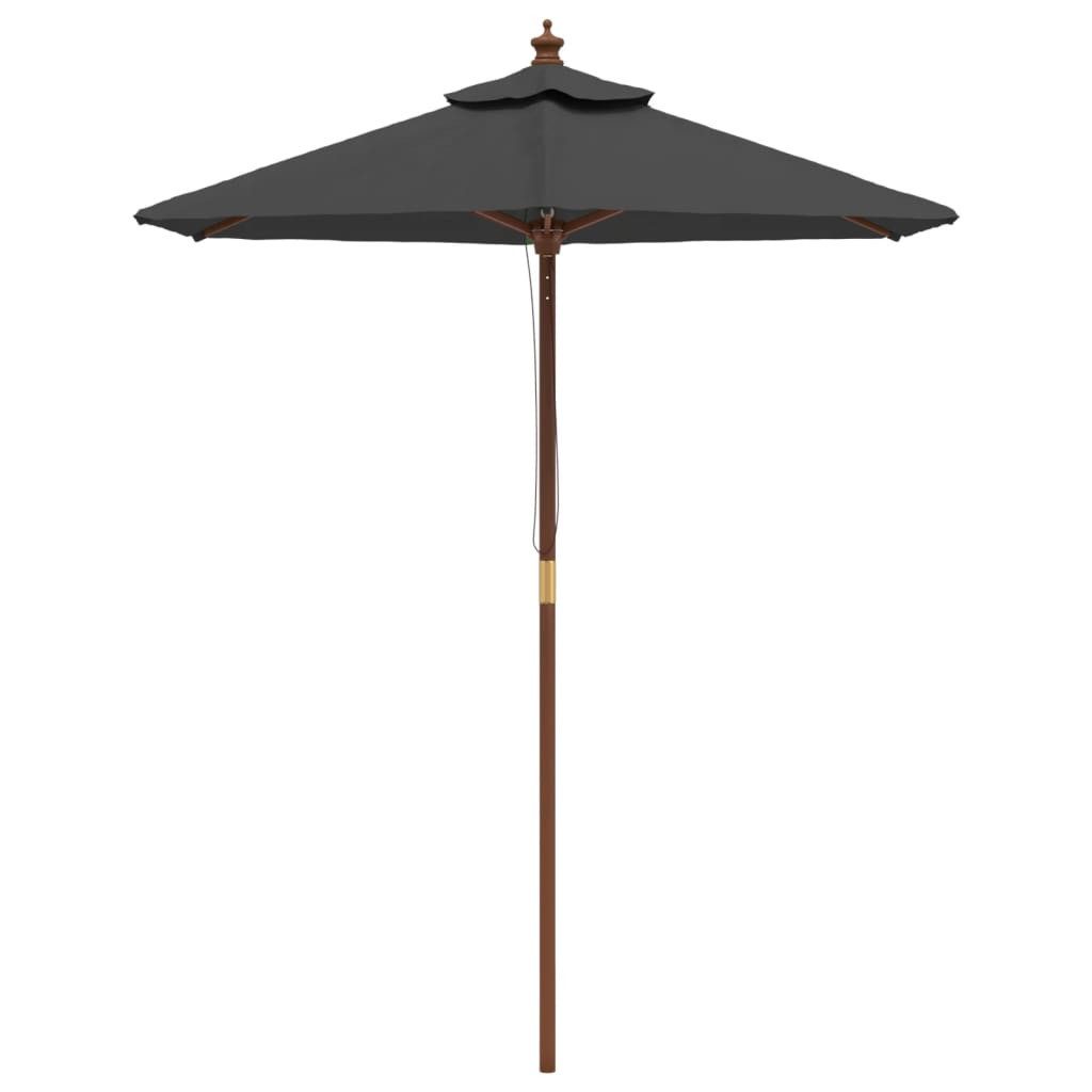 DOTMALL Sonnenschirm Sonnenschirm mit Holzmast 196x231 günstig online kaufen