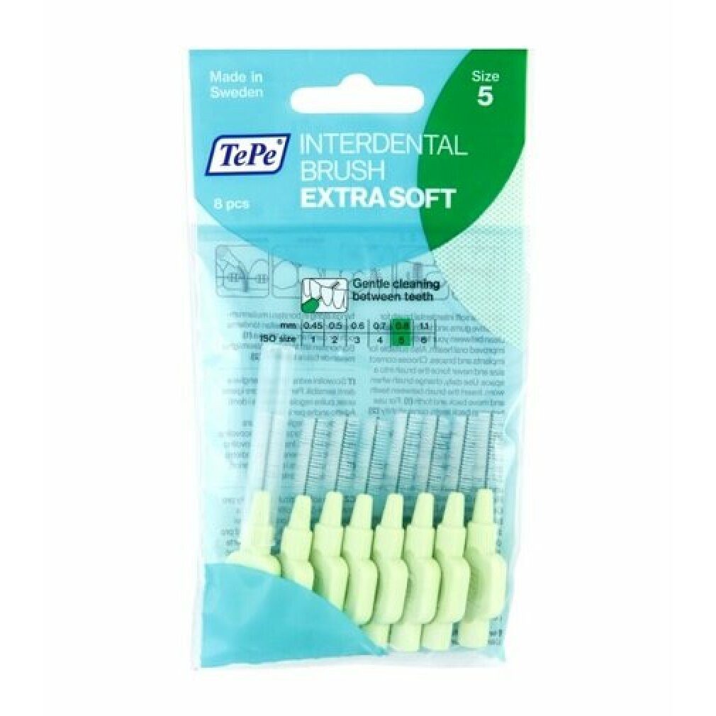 TePe Interdentalbürsten Interdentalbürste Extra Soft Grün ISO Gr. 5