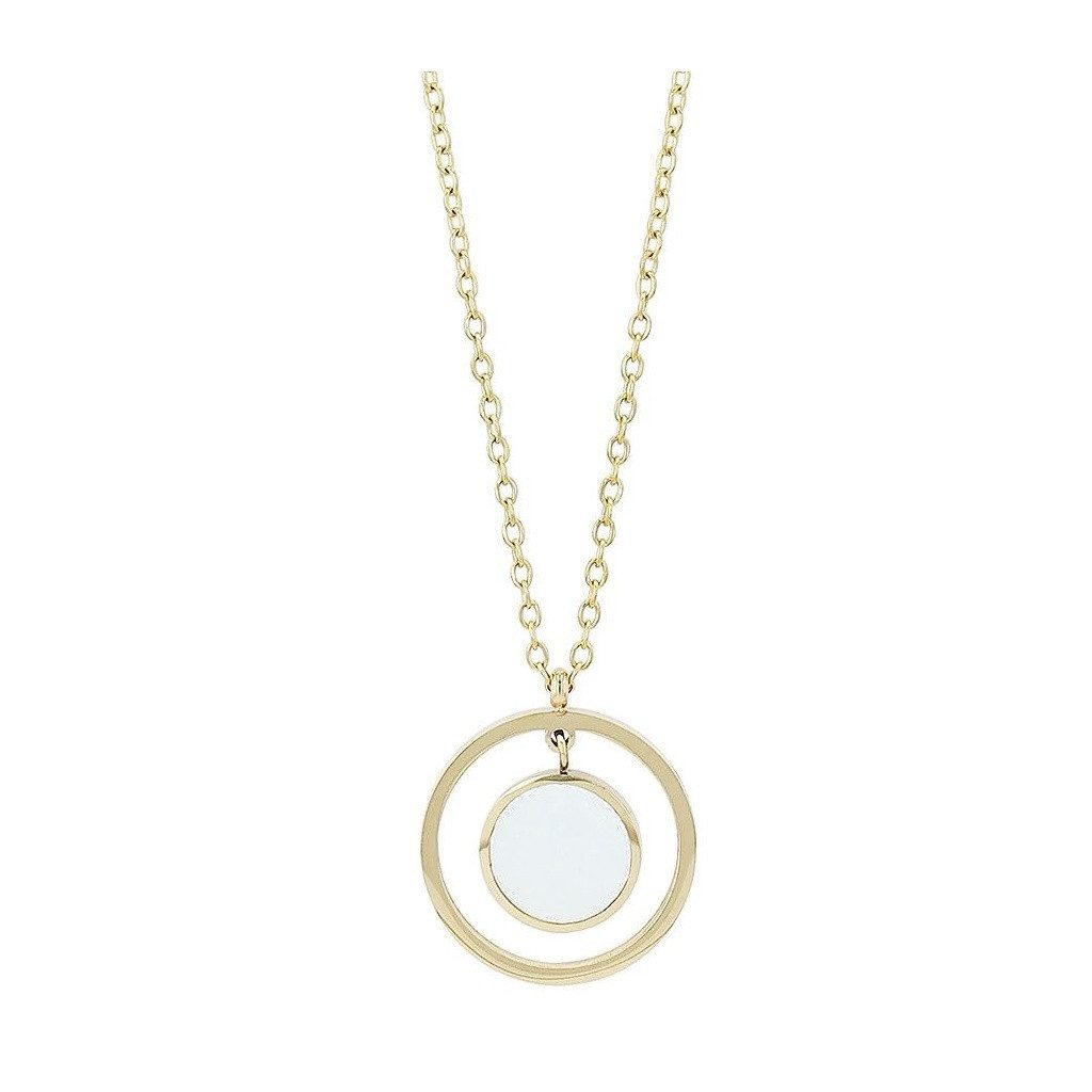AKZENT Kette mit Anhänger Moonlight Edelstahl gold Damen wasserfest günstig online kaufen