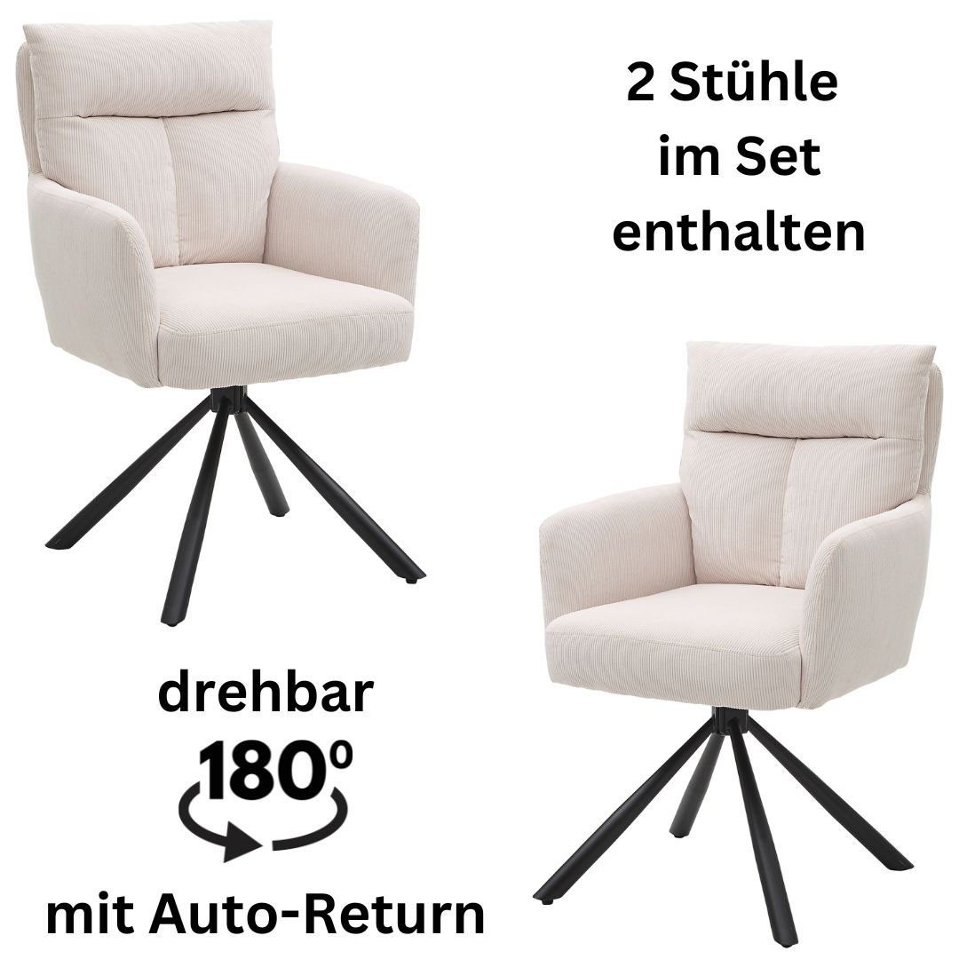 Stolkom Sp.z.o.o. Armlehnstuhl Sofia (Set, 2 günstig online kaufen