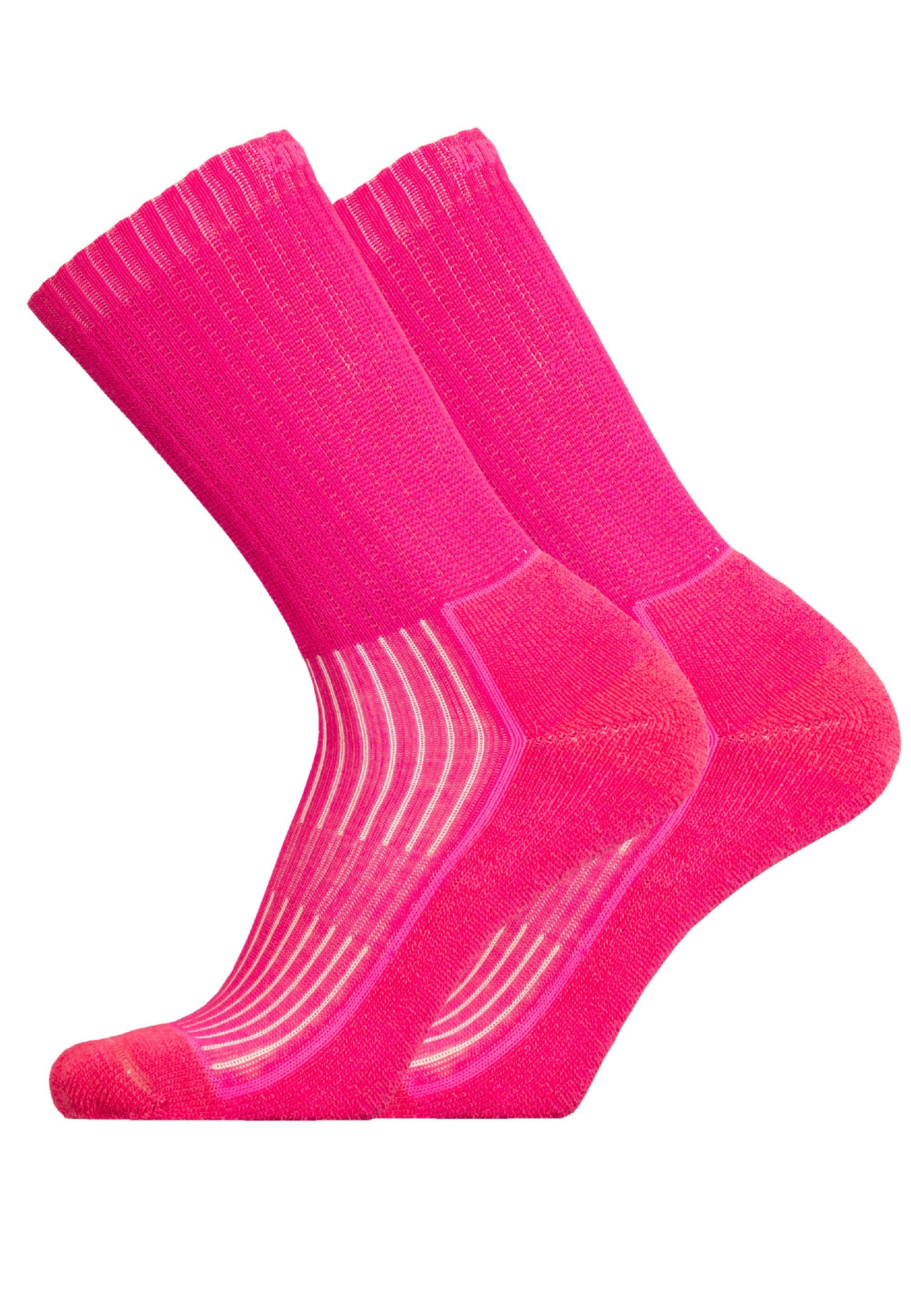 UphillSport Socken SAANA (2-Paar) im 2er-Pack mit Flextech-Struktur rosa