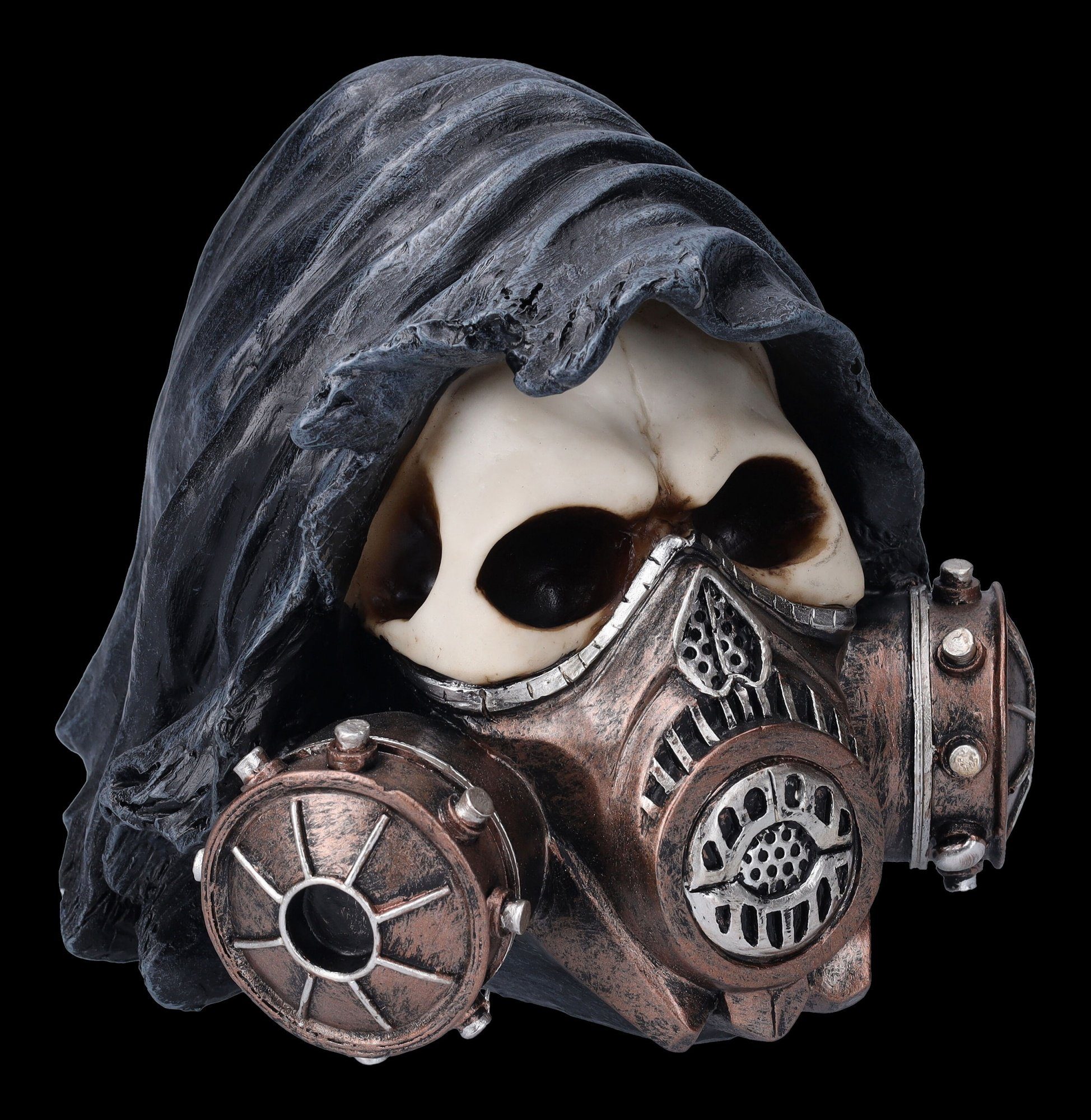 Figuren Shop GmbH Fantasy-Figur Reaper Totenkopf mit Gasmaske - Catch Your  Breath - Gothic Dekofigur
