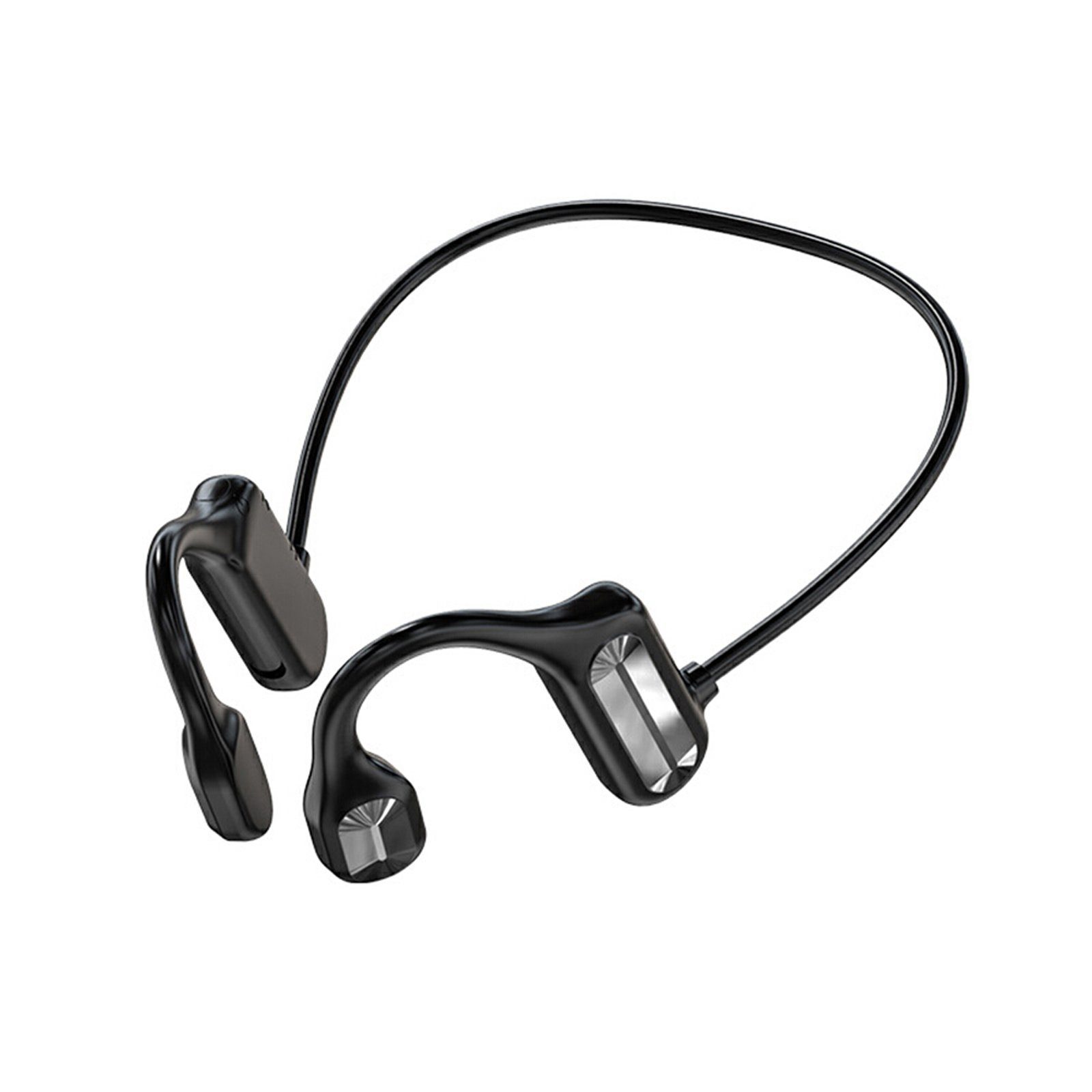 FUROKOY Knochenleitung In-Ear (BL09, Schwarz) Kopfhörer Bluetooth-Kopfhörer Laufen Fitness SportBluetooth Stereo