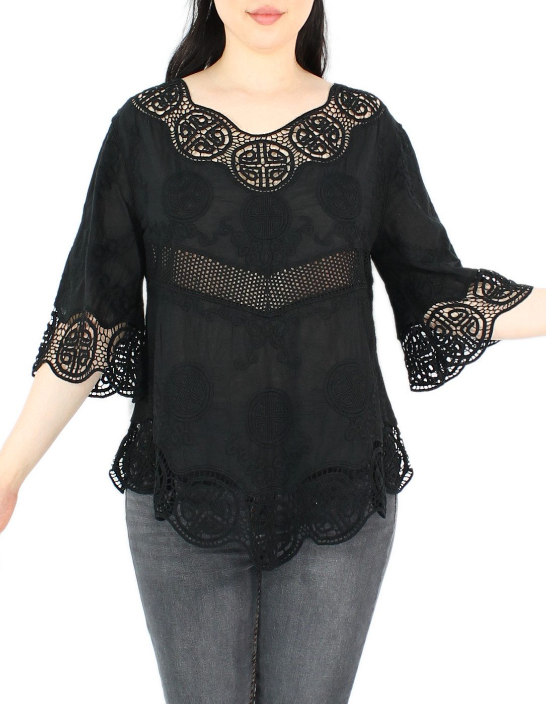 dy_mode Tunika Damen Tunika 3/4 Arm günstig online kaufen