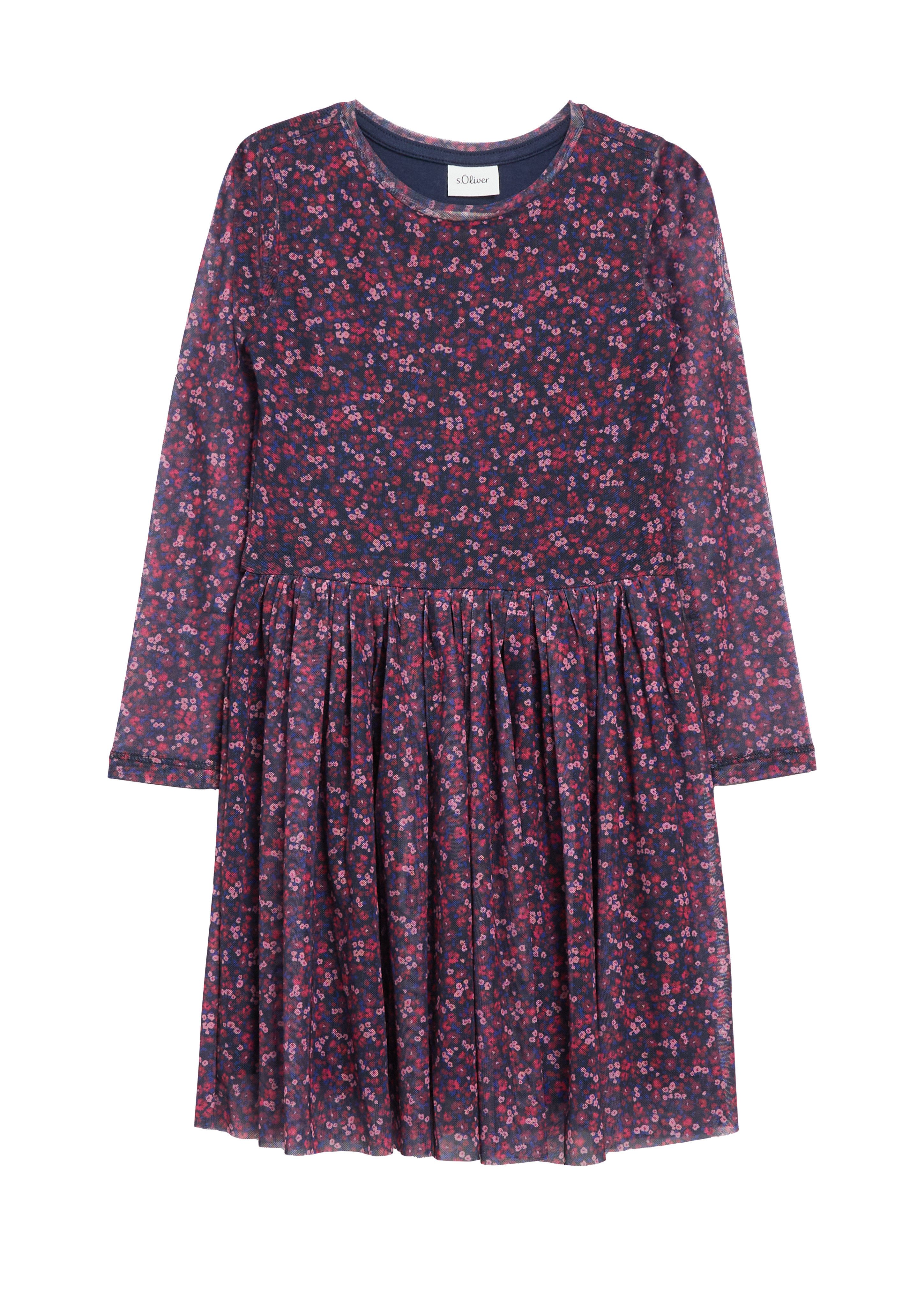 s.Oliver Junior Meshkleid Kurzes Sommerkleid mit floralem Muster / für Girls