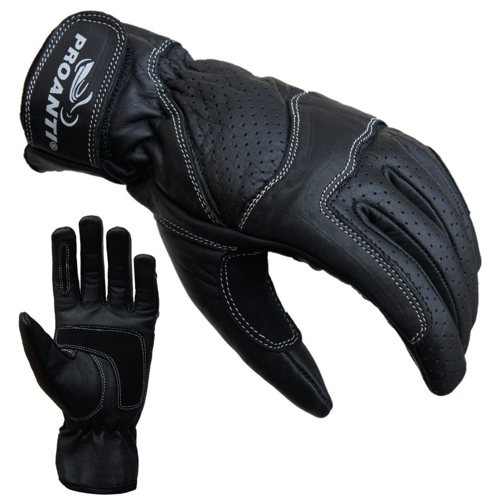 PROANTI Motorradhandschuhe PROANTI Damen Motorradhandschuhe Damen Leder Motorrad Handschuhe