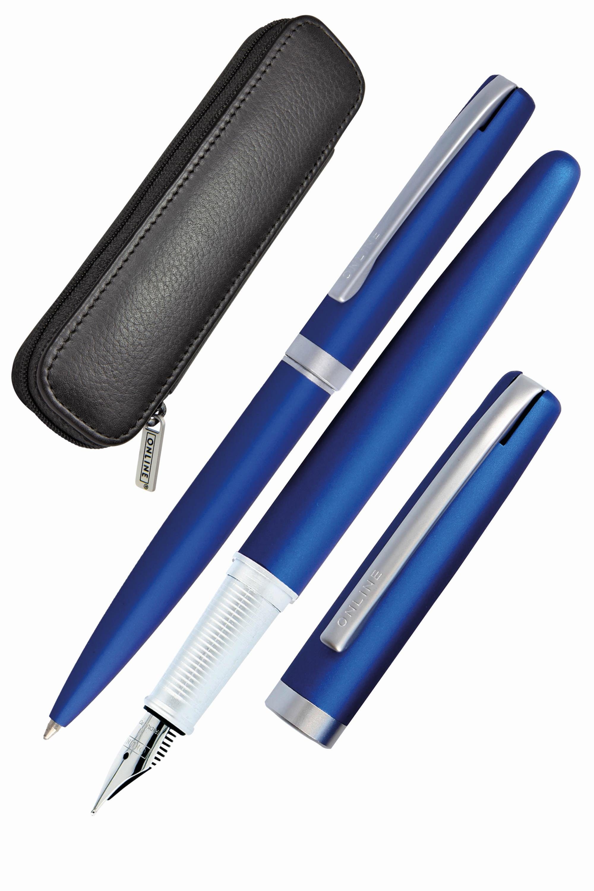 Online Pen Füller Eleganza Schreib-Set Blau