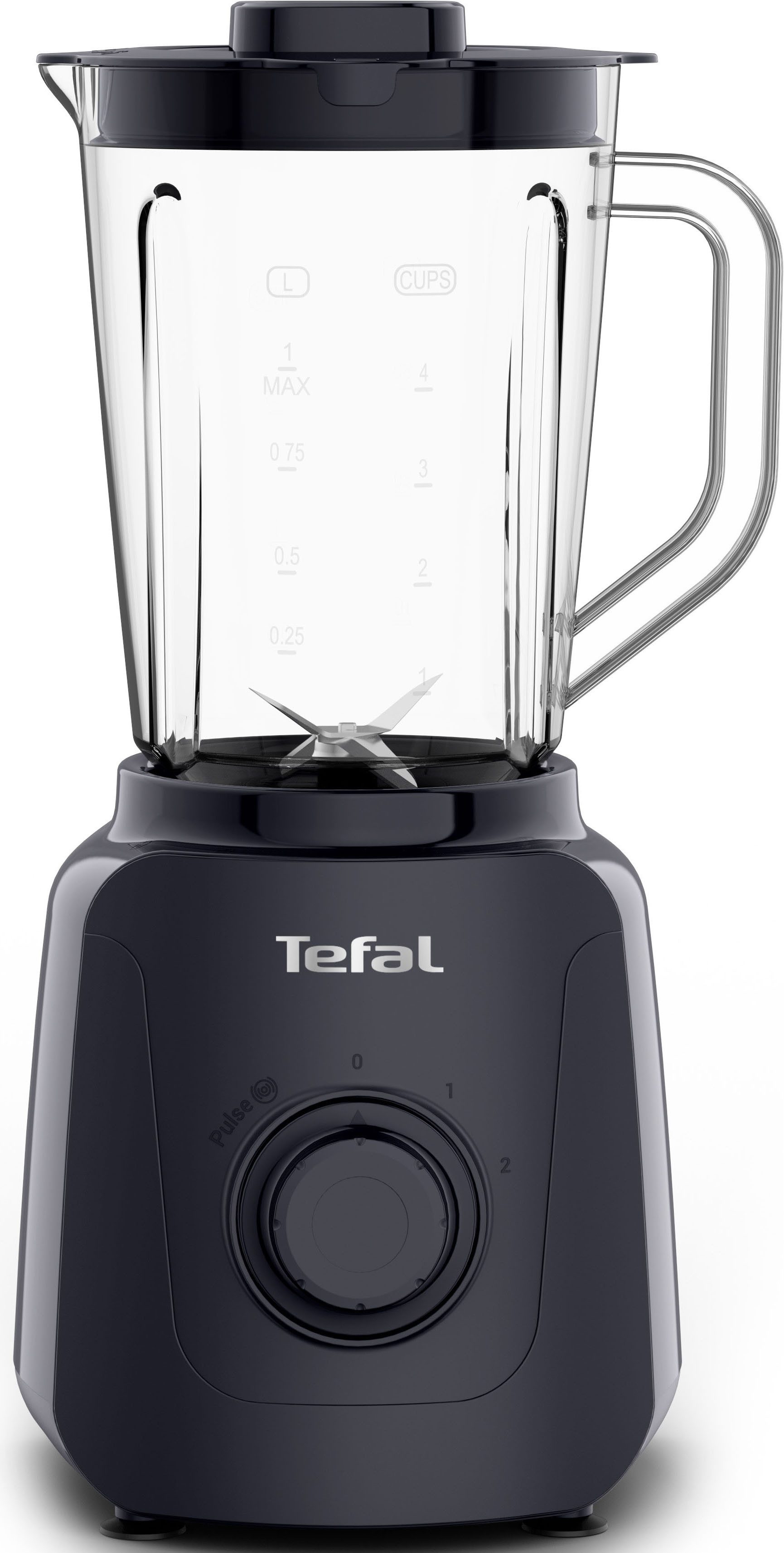 Tefal Standmixer Blendforce Essential, 450 W, 1 L, 2 Geschwindigkeitsstufen, Pulsmodus, inkl. Zerkleinerer