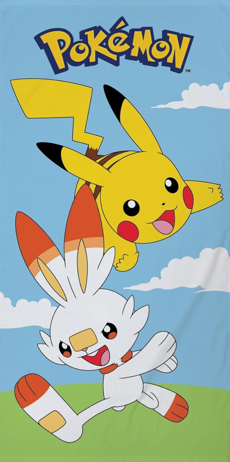 Halantex Handtücher POKEMON PIKACHU Duschtuch Strandtuch Badetuch 70 x 140 cm, (1 Duschtuch, 1-St), Langlebig