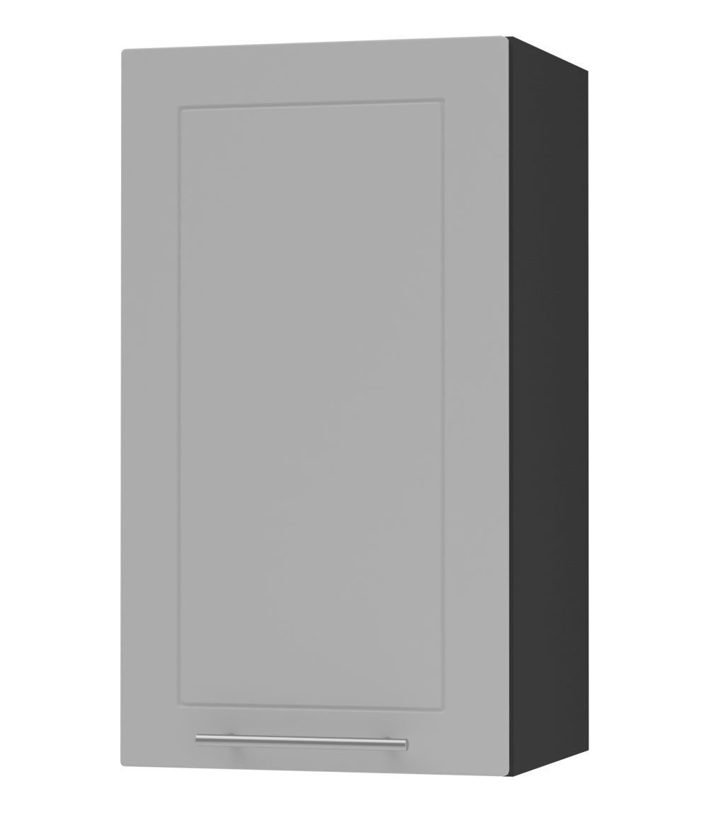 RAL 7040 fenstergrau matt | Korpus: schwarz