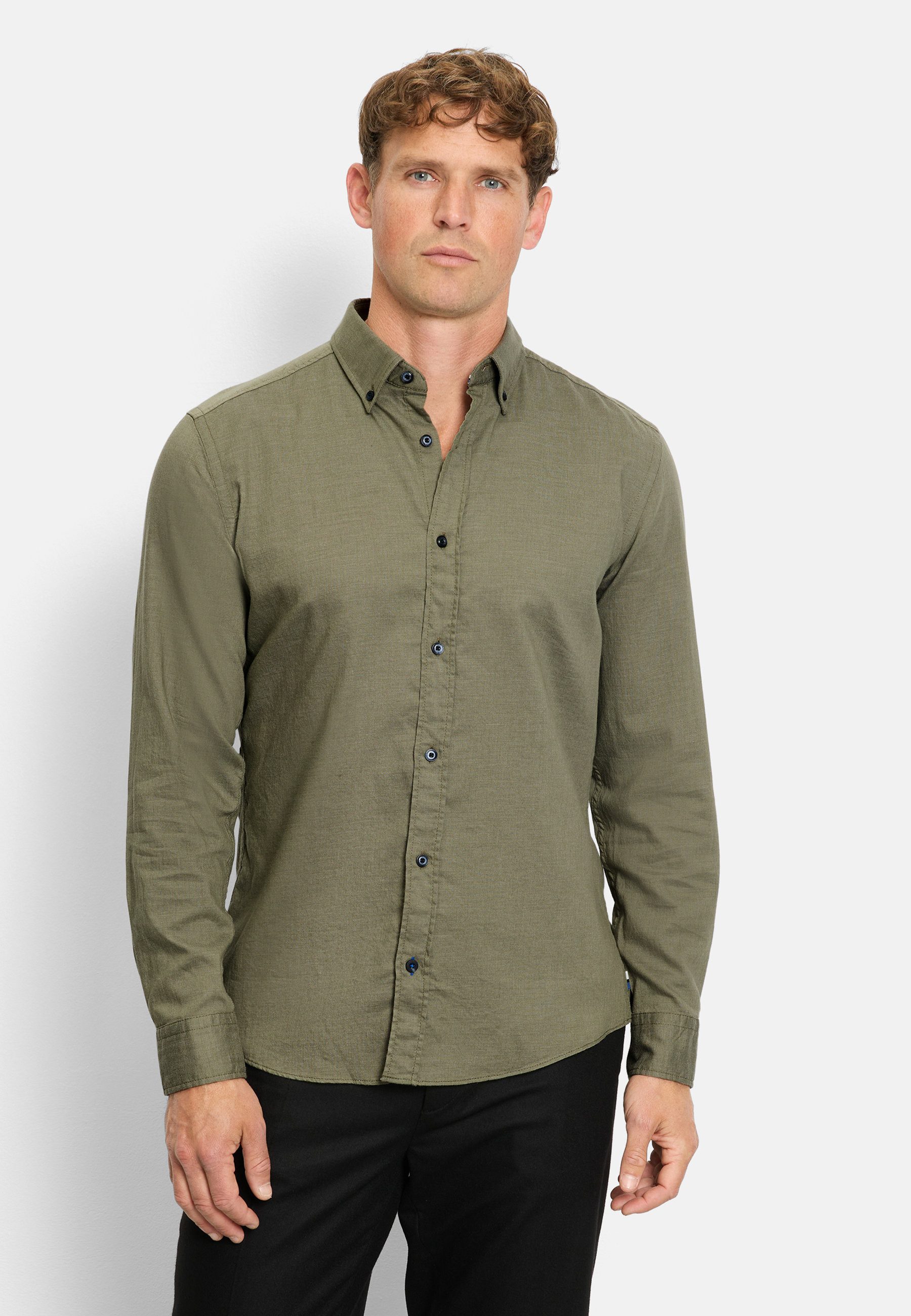 OLYMP Langarmhemd OLYMP Casual, regular fit, Button-down