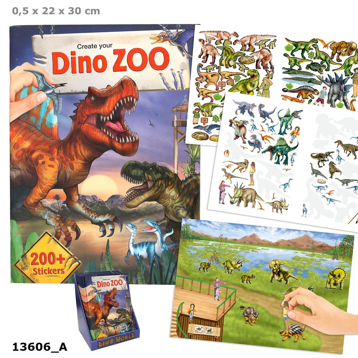 Depesche Stickerbuch DEPESCHE Create your DINO ZOO Stickerbuch