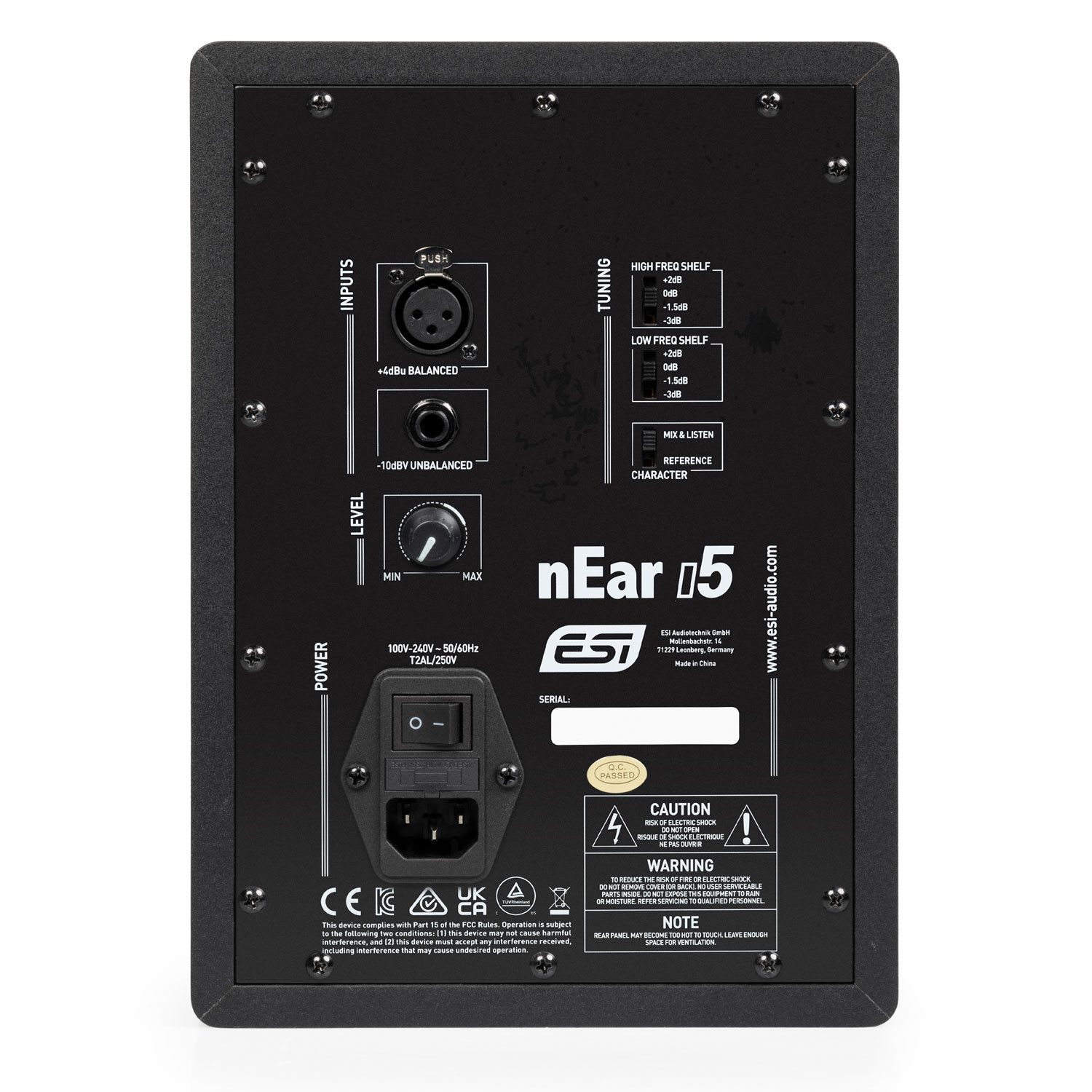 ESI Audio ESI Studio Monitor-Boxen nEAR i5 1 Paar mit Kabel Lautsprecher (90 W, 1 Paar Monitor-Boxen mit Klinkenkabel)