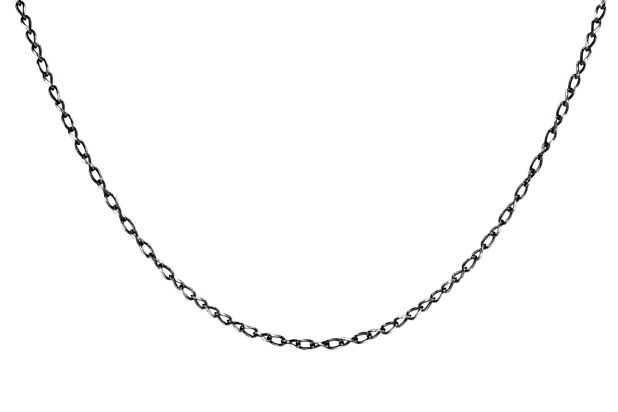 SILBERMOOS Gliederkette Feine Ankerkette im Bicolor-Effekt, 925 Sterling Silber