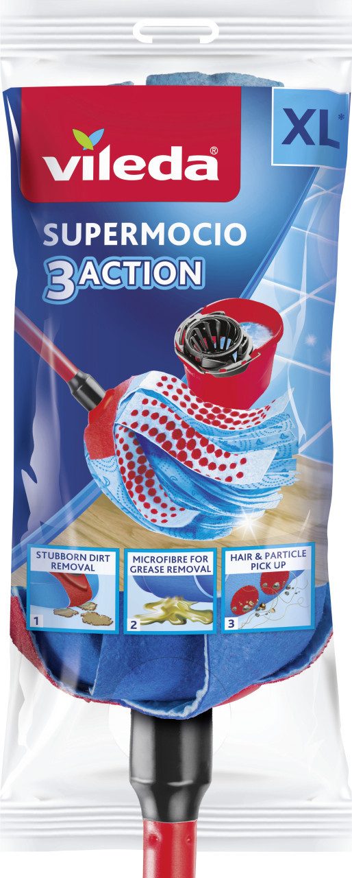 Vileda Staubwischer Vileda Wischmop mit Stiel Supermocio XL