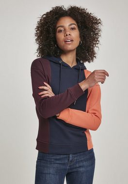 URBAN CLASSICS Rundhalspullover Urban Classics Damen Ladies Tripple Hoody (1-tlg)