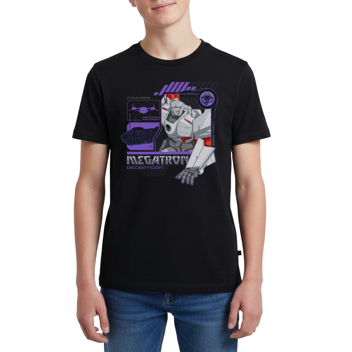Spreadshirt T-Shirt Transformers Earth Spark Megatron Decepticons Teenager Premium T-Shirt (1-tlg)