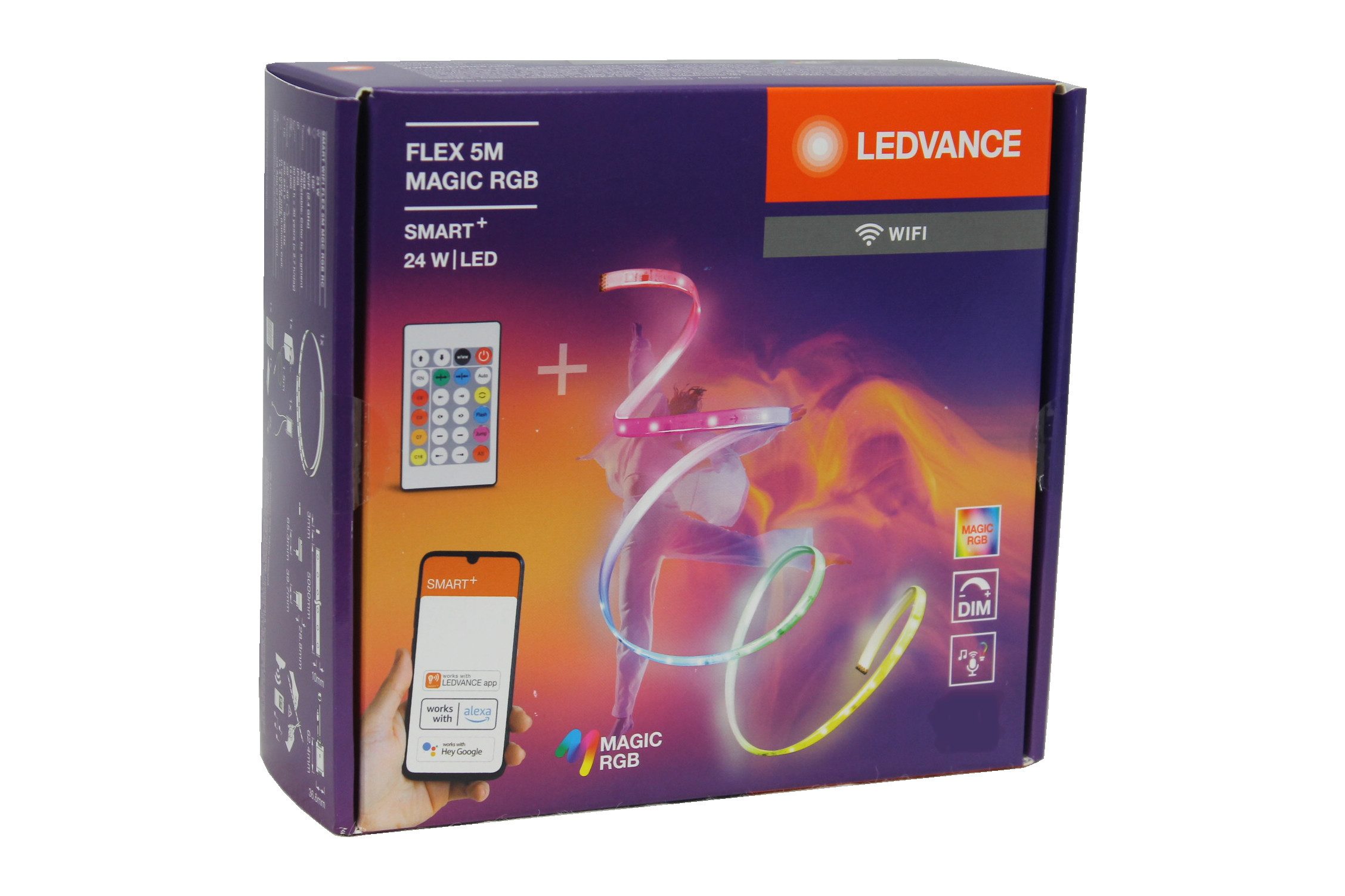 Ledvance LED-Streifen Smart+ WiFi Flex 5M Magic RGB LED-Streifen, weiß, 24W