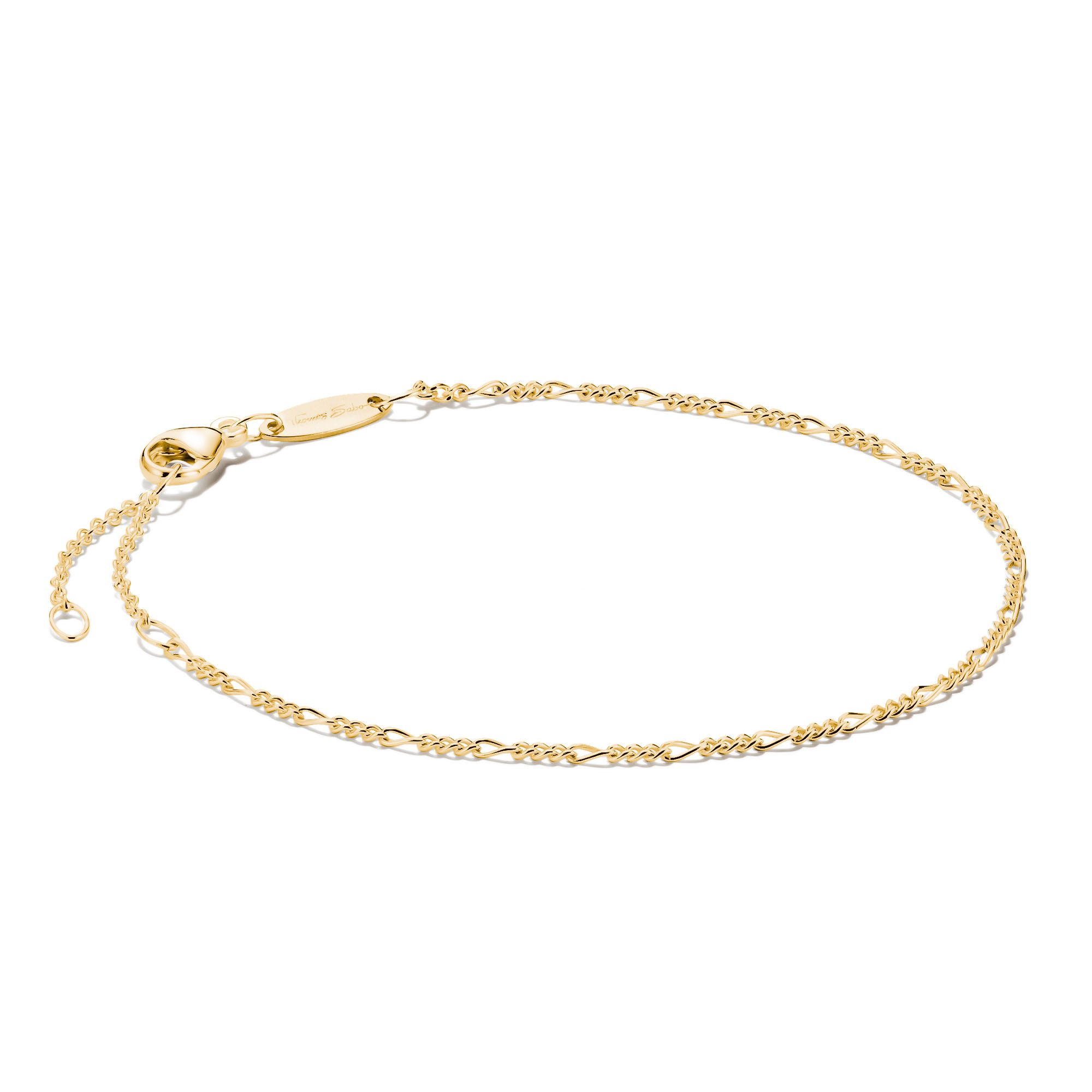 THOMAS SABO Armband Figaro-Armband, A2207-001-21-L19v, A2207-413-39-L19v