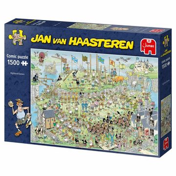 Jumbo Spiele Puzzle Jan van Haasteren - Highland Games 1500 Teile, 1500 Puzzleteile