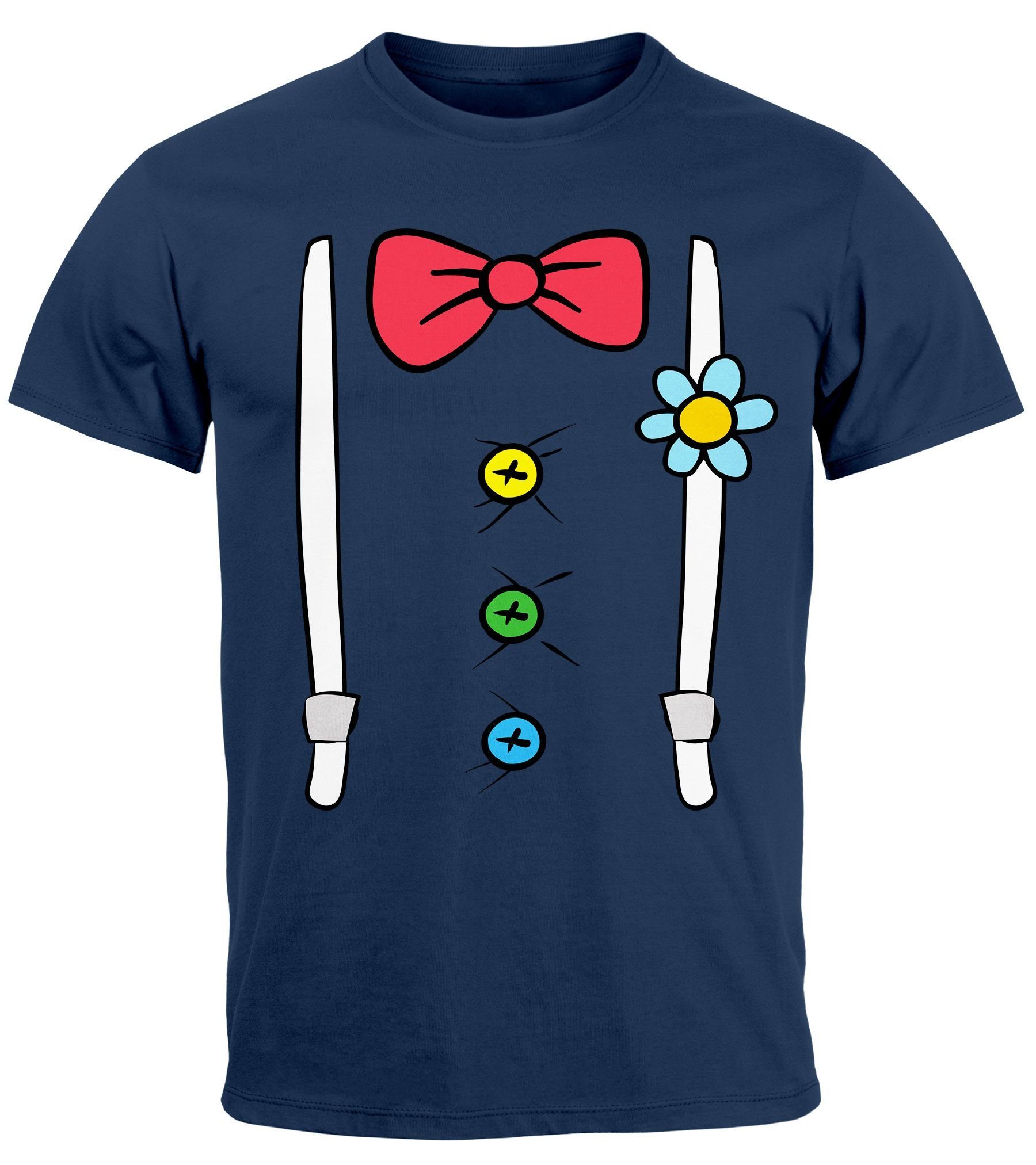 MoonWorks Print-Shirt Herren T-Shirt Fasching Karneval Clown Kostüm-Ersatz günstig online kaufen