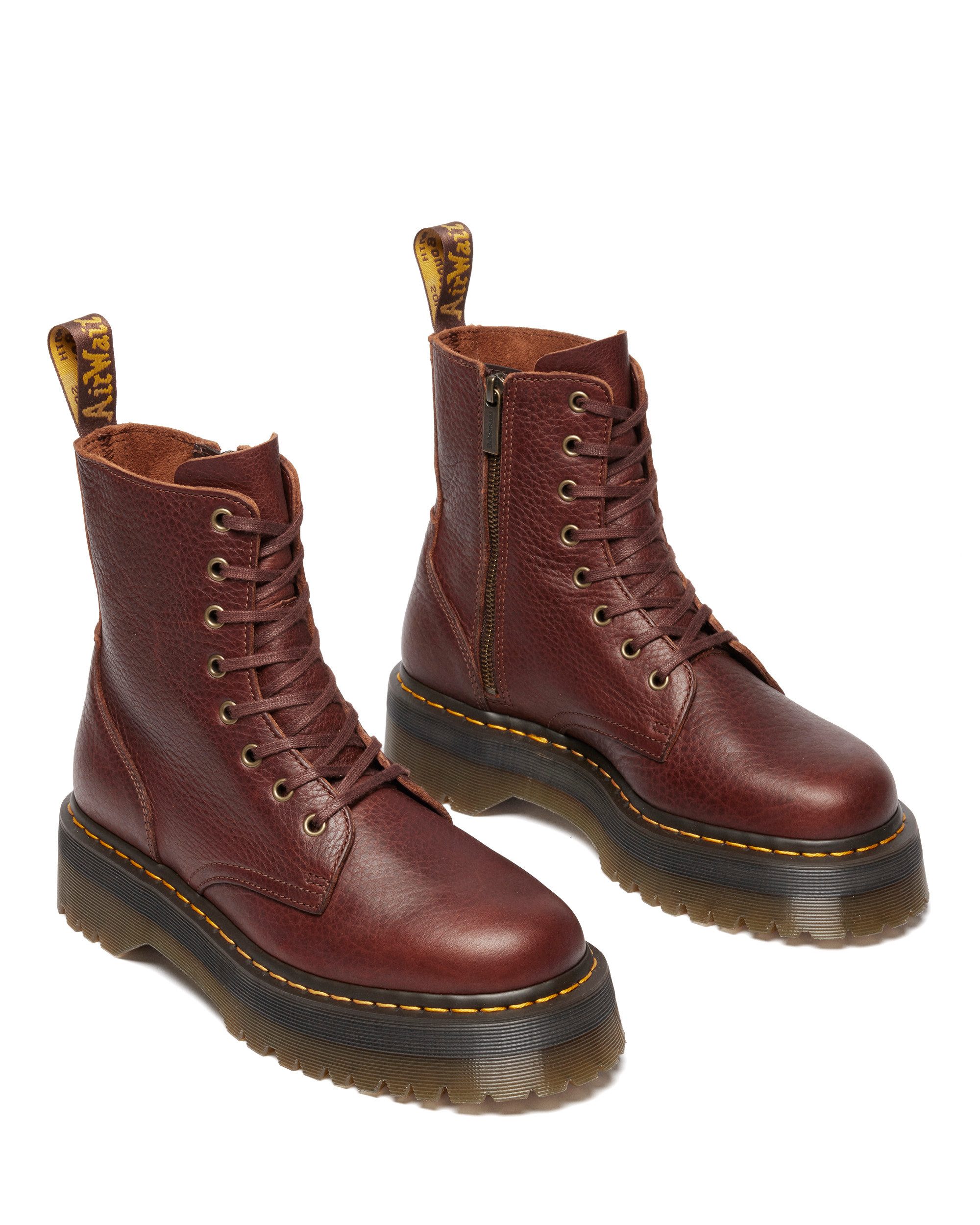 DR. MARTENS Jadon Schnürboots, Stiefelette, Freizeitschuh mit Plateausohle, 8-Eye-Boot