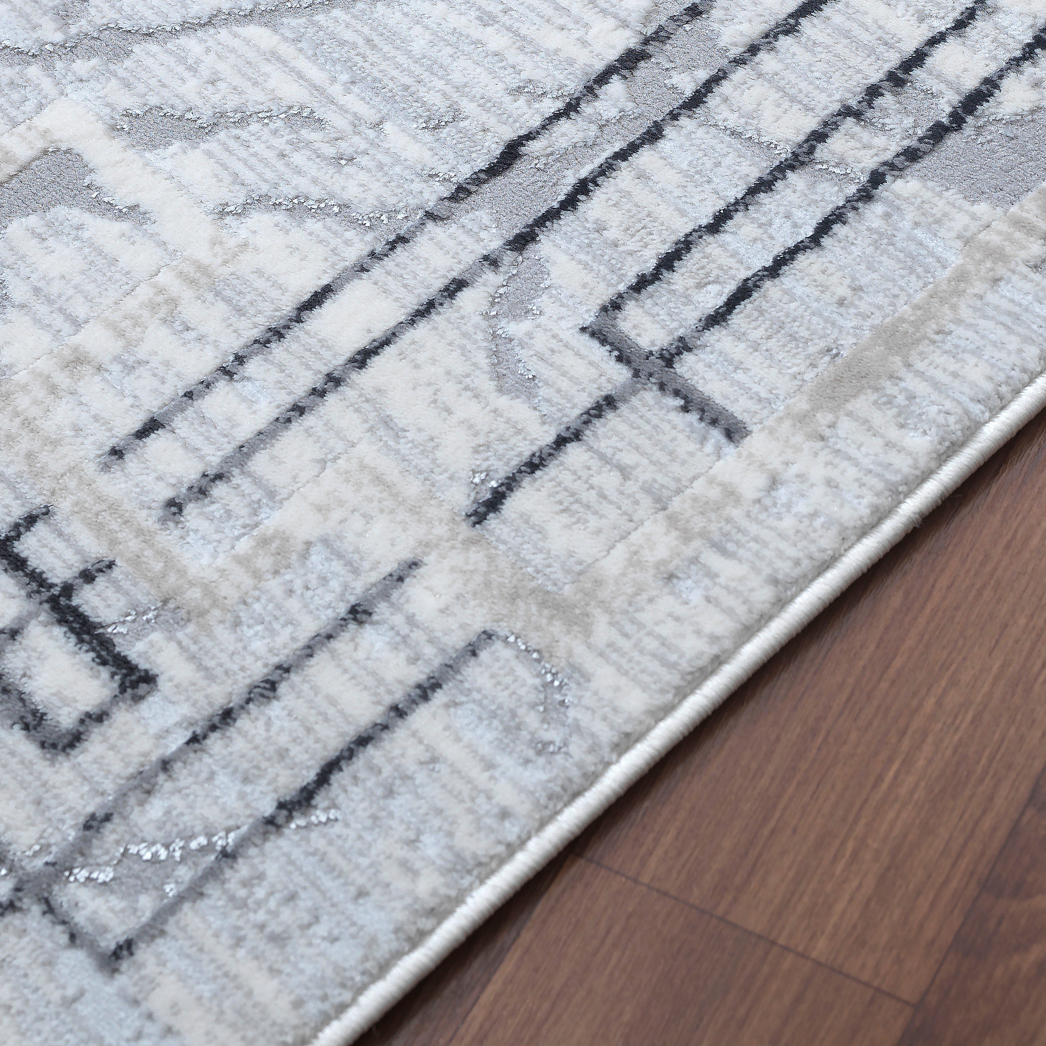 Sanat Teppich Harmony 3212, auch als Läufer, rechteckig, Höhe: 12 mm, Wohnzimmer, Kurzflor, modern, abtrakt, Schlafzimmer