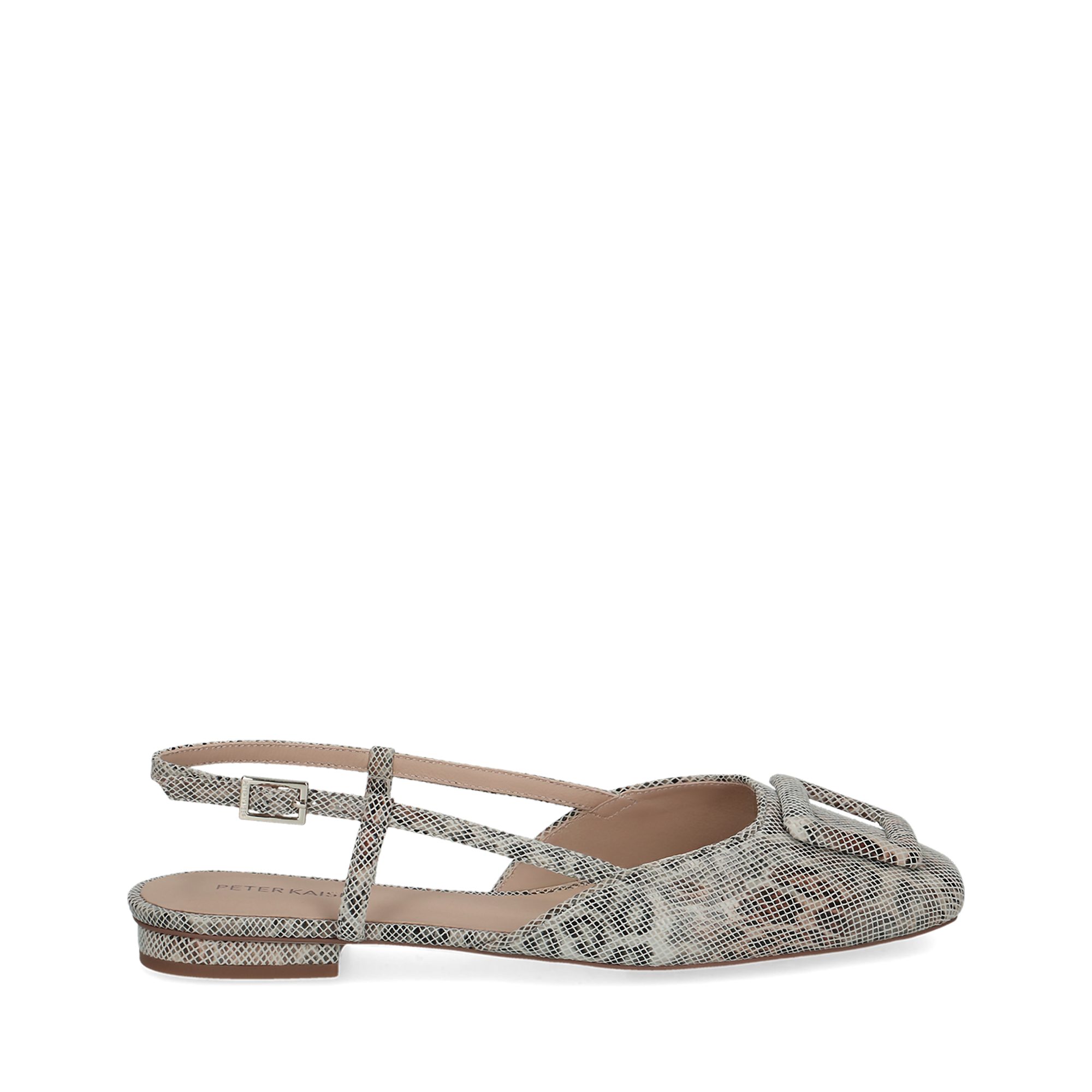 Peter Kaiser Peter Kaiser 79441 458, Peeptoes & Slingpumps, Beige / Leo-Look, Damen Peeptoepumps