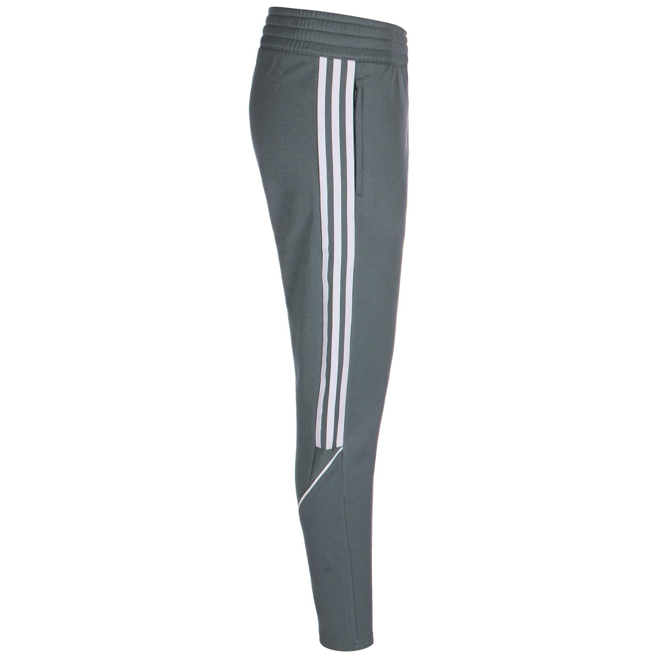 Trainingshose Performance Sporthose weiß adidas Sweat / 23 Tiro grau Damen