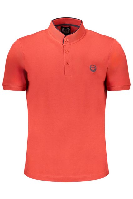GIAN MARCO VENTURI Poloshirt Elegantes Herren Poloshirt Rot mit Kontrastdet günstig online kaufen