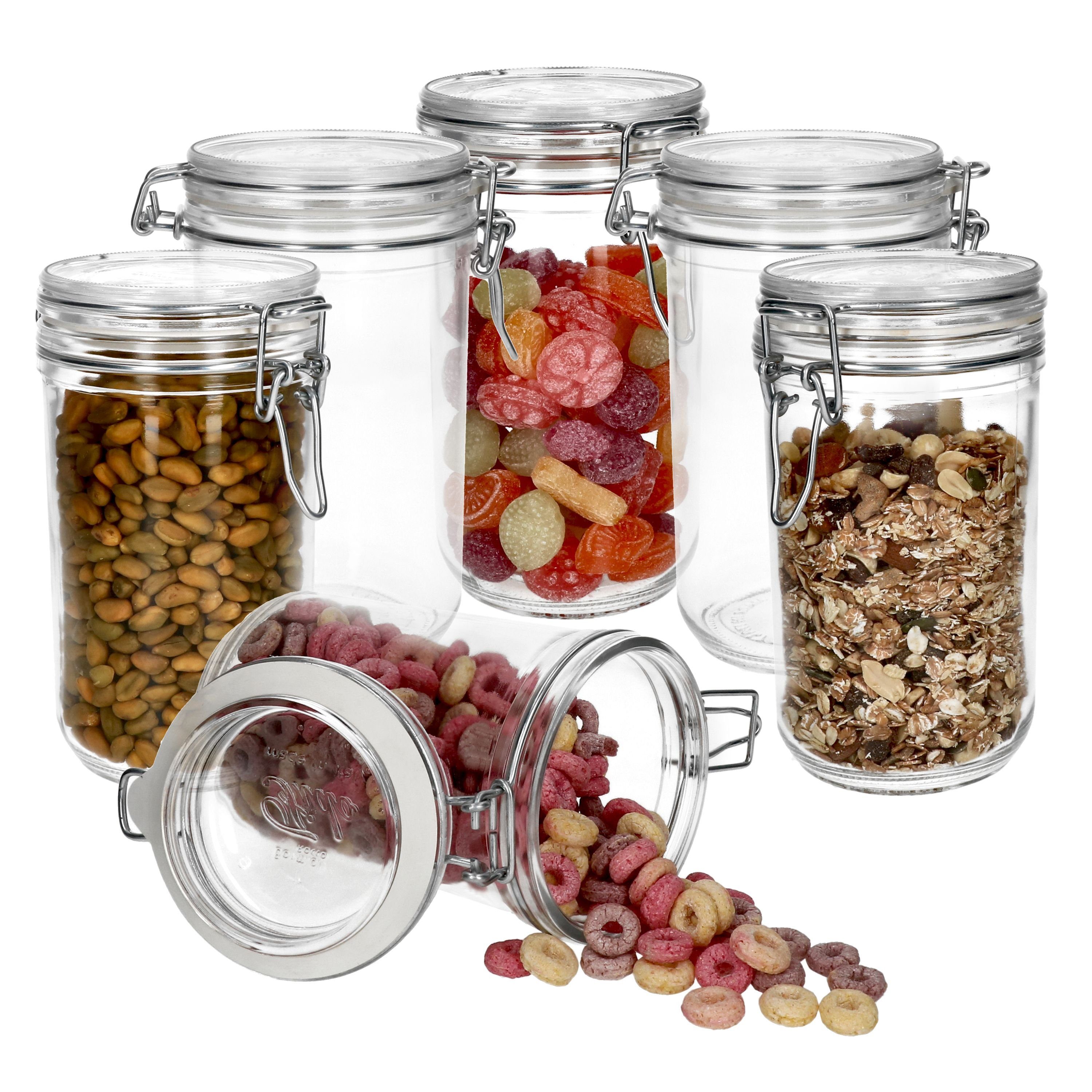 Vorratsglas 6er Set Ambala Fido Einmachglas rund 75cl