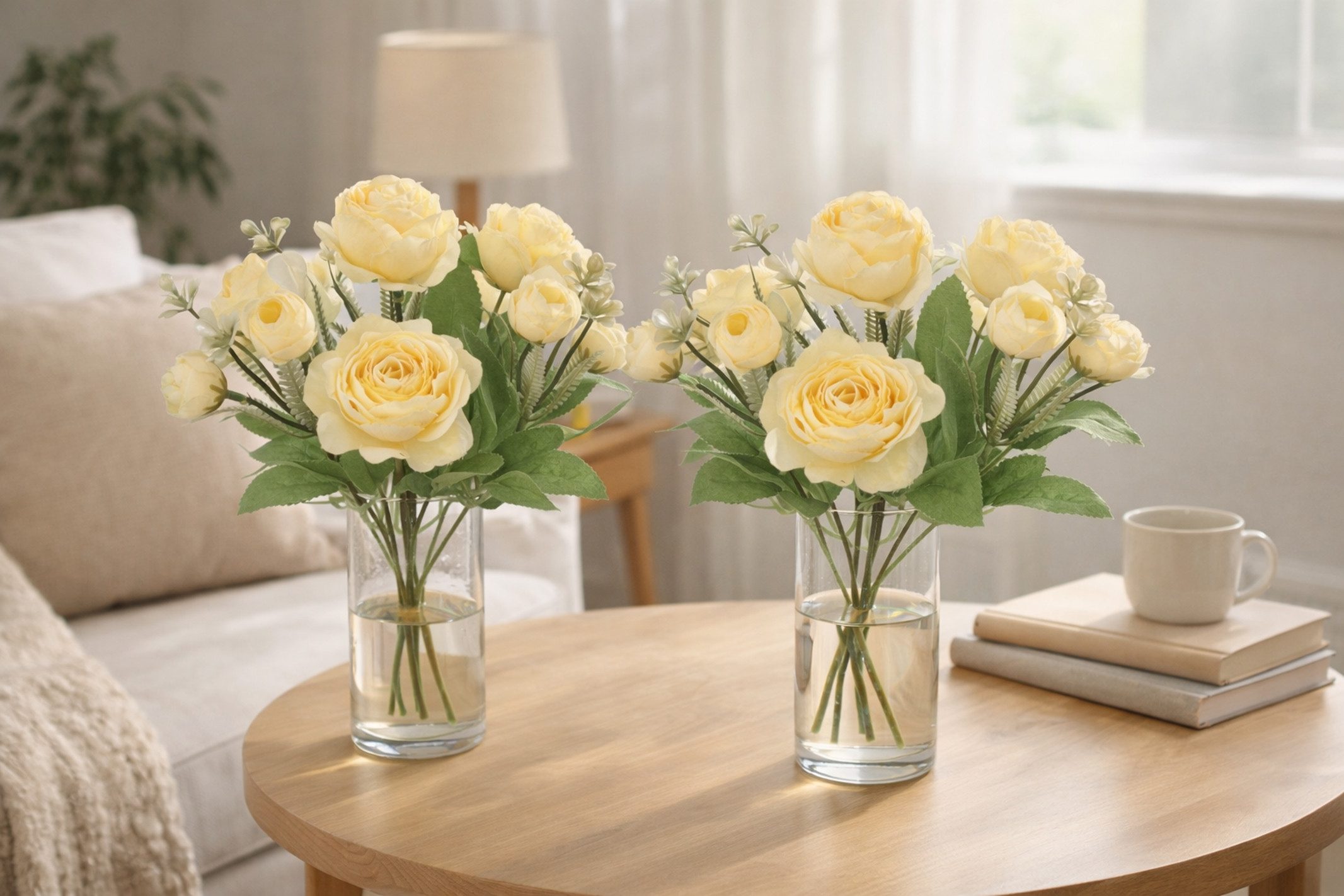 Kunstblume Künstlicher Rosenstrauß, I.GE.A., Höhe 31 cm, 2er Set Hochwertig günstig online kaufen