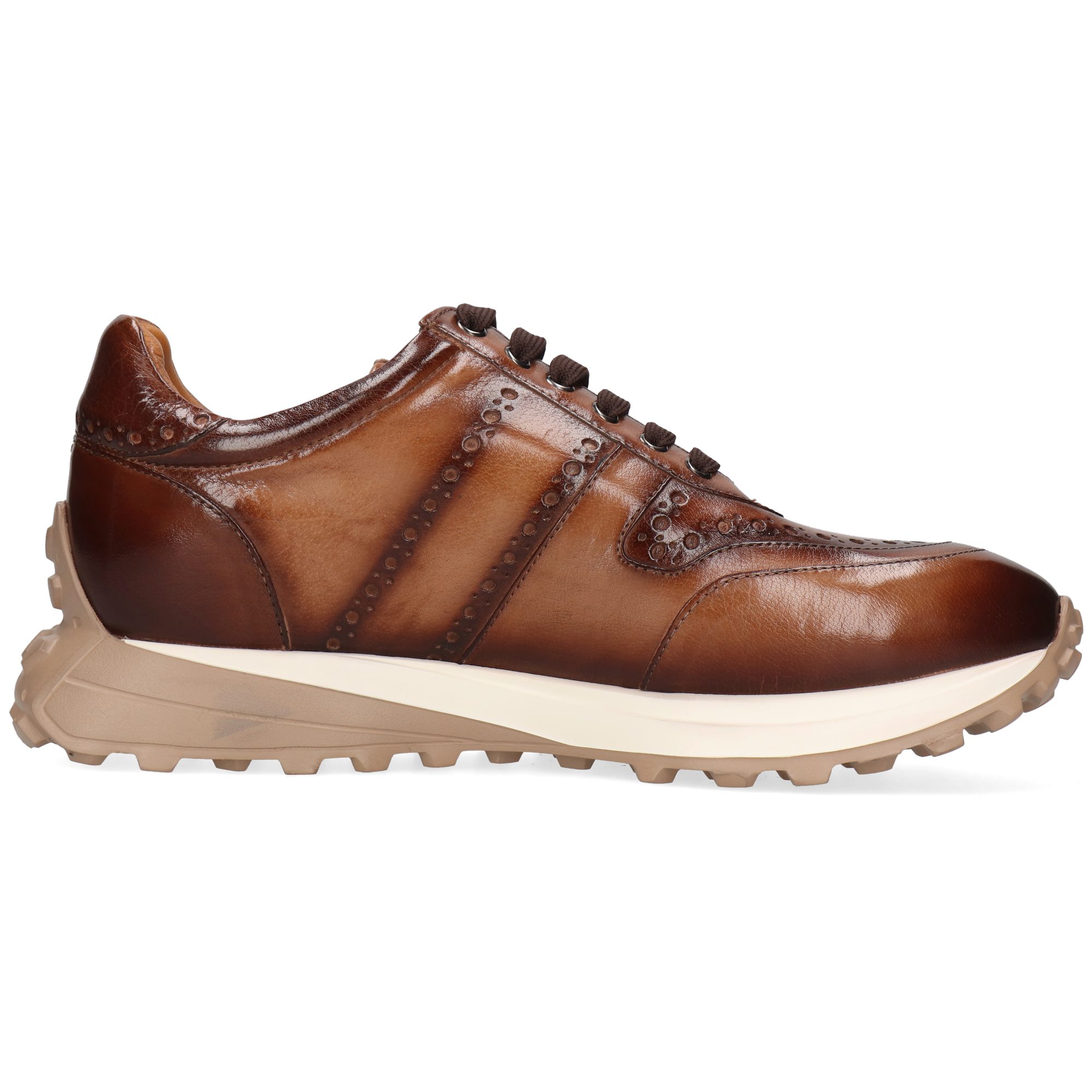 Melvin & Hamilton Richmond 1 Leder-Sneakers für Herren Sneaker Plateausohlen, Echtes Leder, Herausnehmbare Innensohle