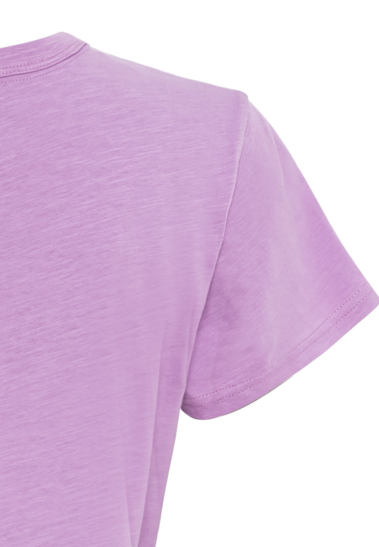 mit platziertem camel Print Print-Shirt Pink active