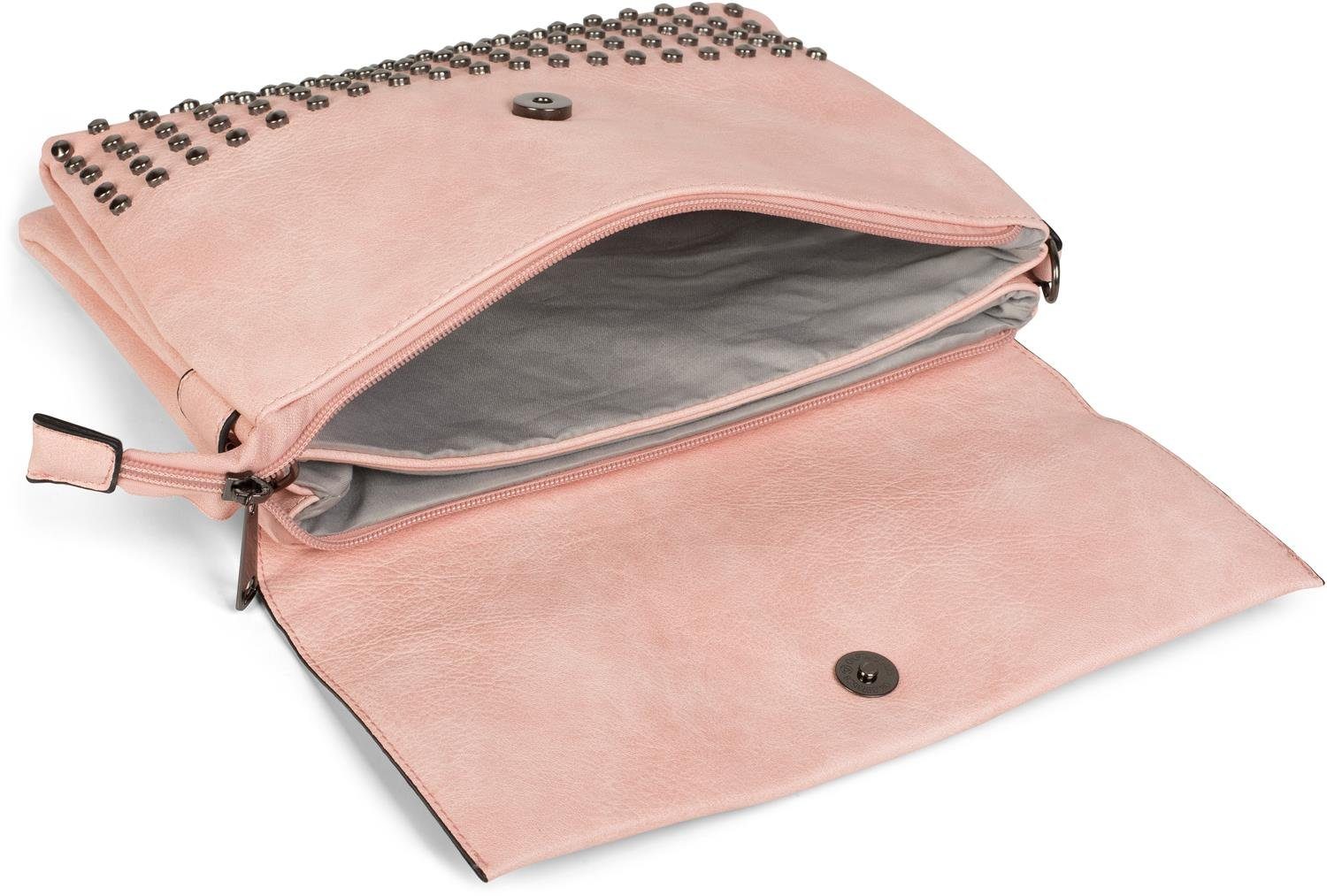 styleBREAKER Clutch Clutch mit Spitz Nieten (1-tlg)