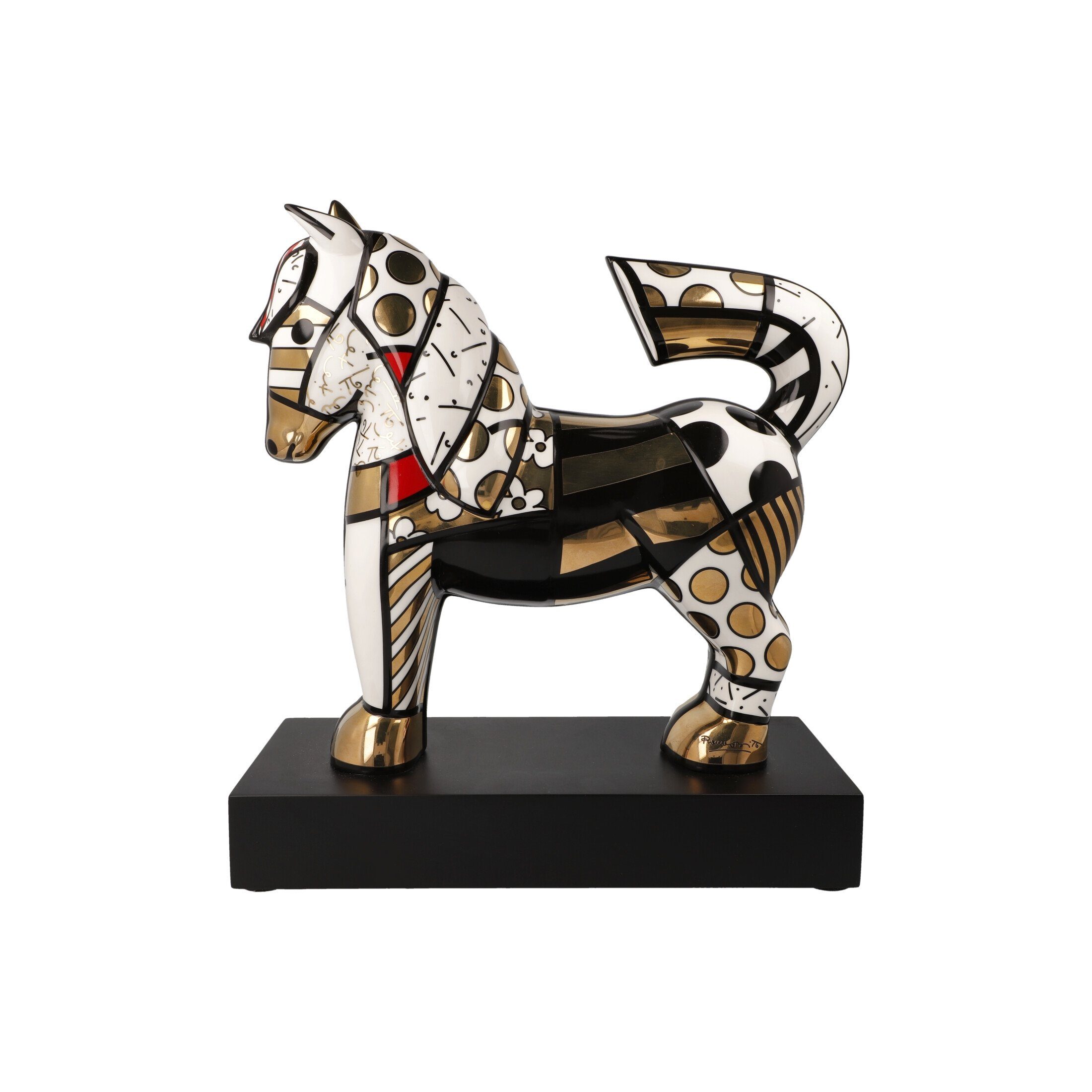 Einzigartiges Romero Britto Sammlerstück Golden Goebel Dancer, Dekofigur -