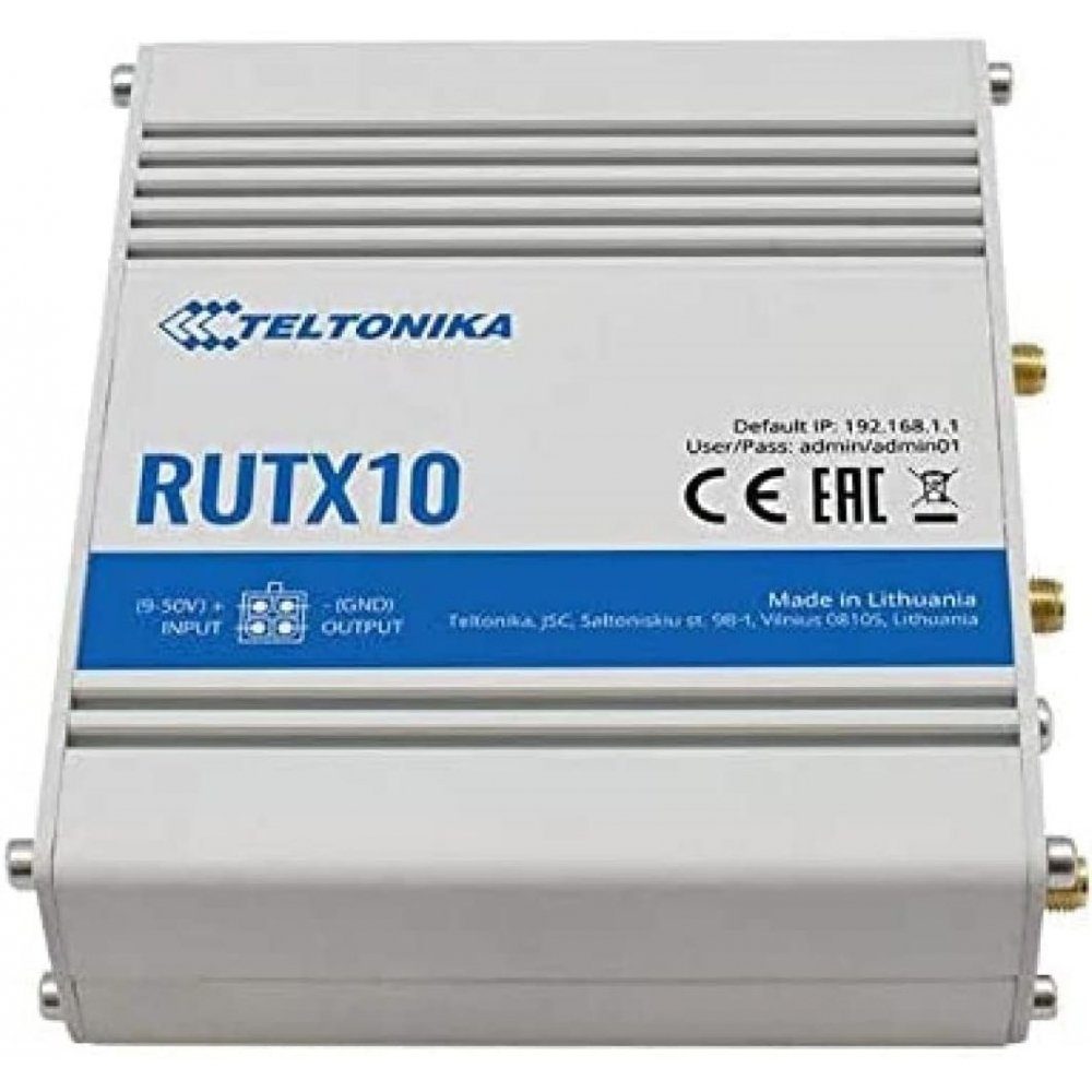 Teltonika RUTX10 - Dual-WiFi-Band-Industrierouter - Router - WiFi-Router - weiß WLAN-Router