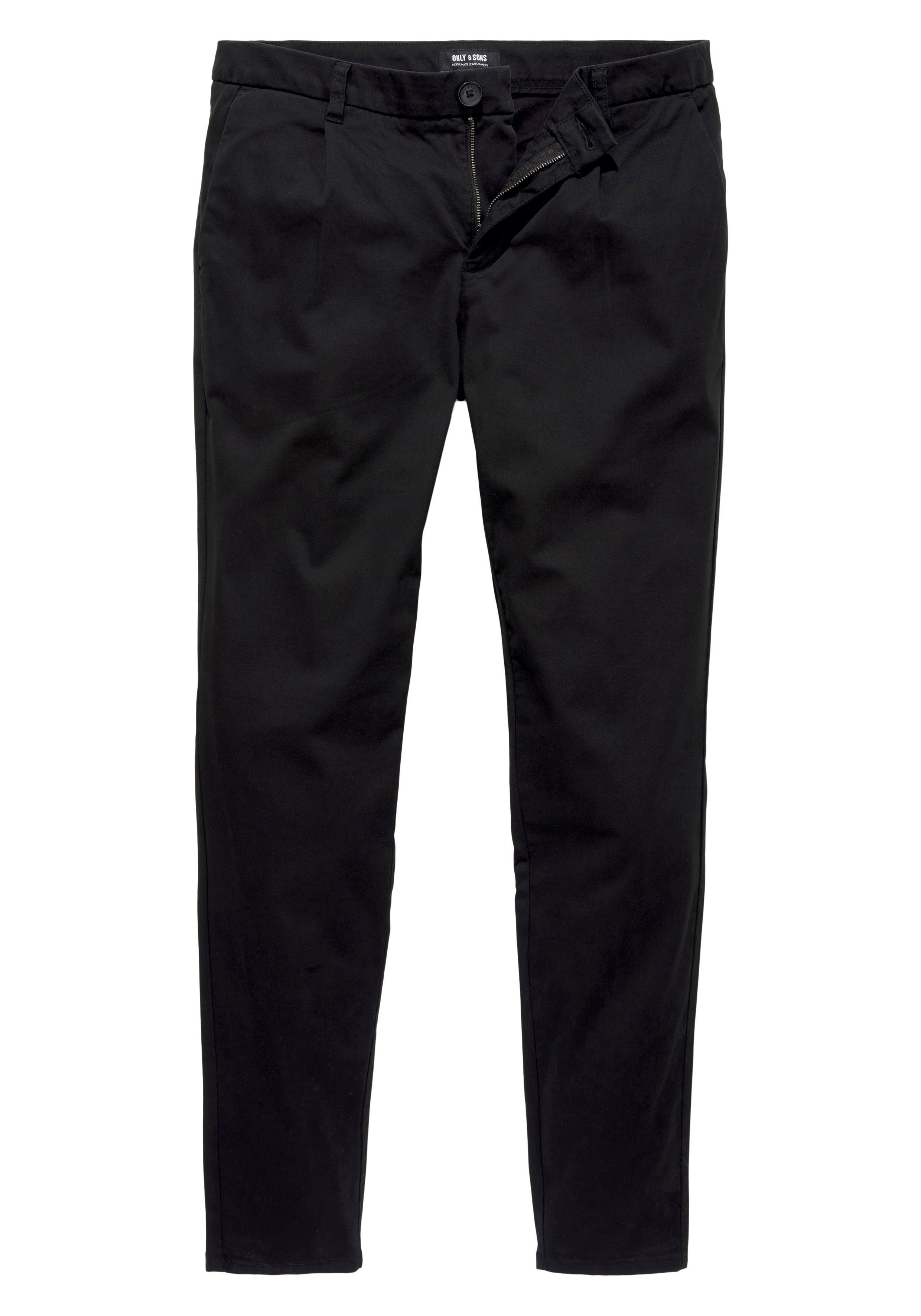 ONLY & CHINO 6775 ONSCAM PK schwarz LIFE Chinohose SONS