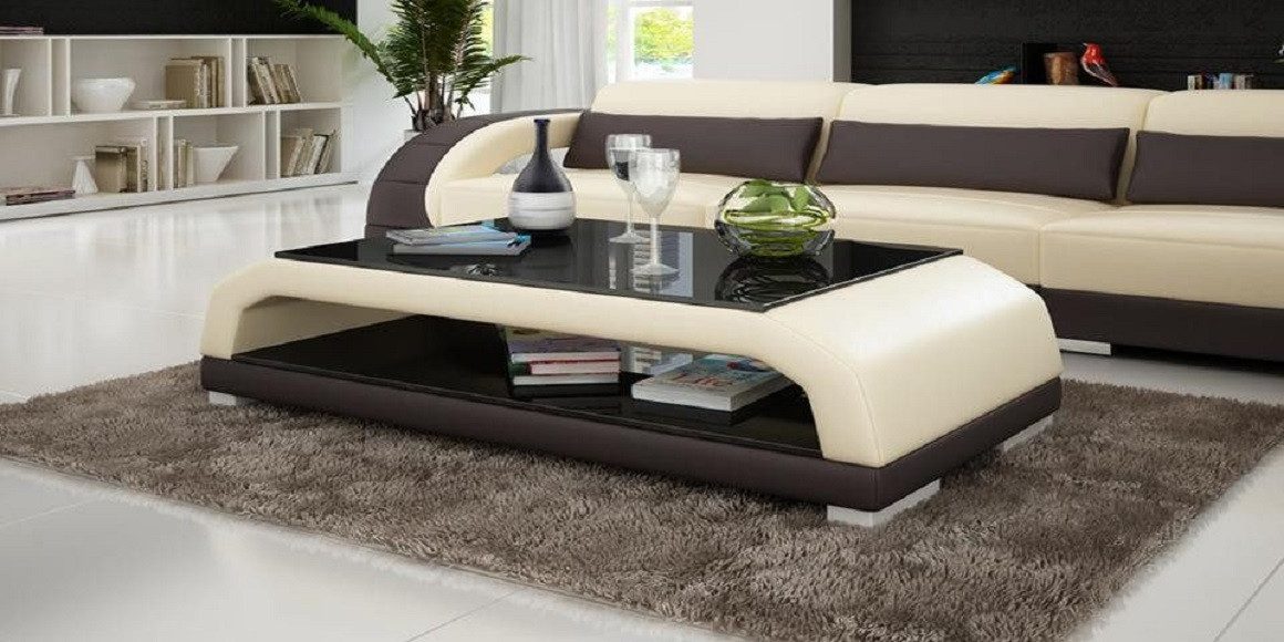 Xlmoebel Couchtisch Eleganter Glastisch CT9001 im modernen Design für stilvolle Wohnräume (1-St., Couchtisch CT9001), Hergestellt in Europa