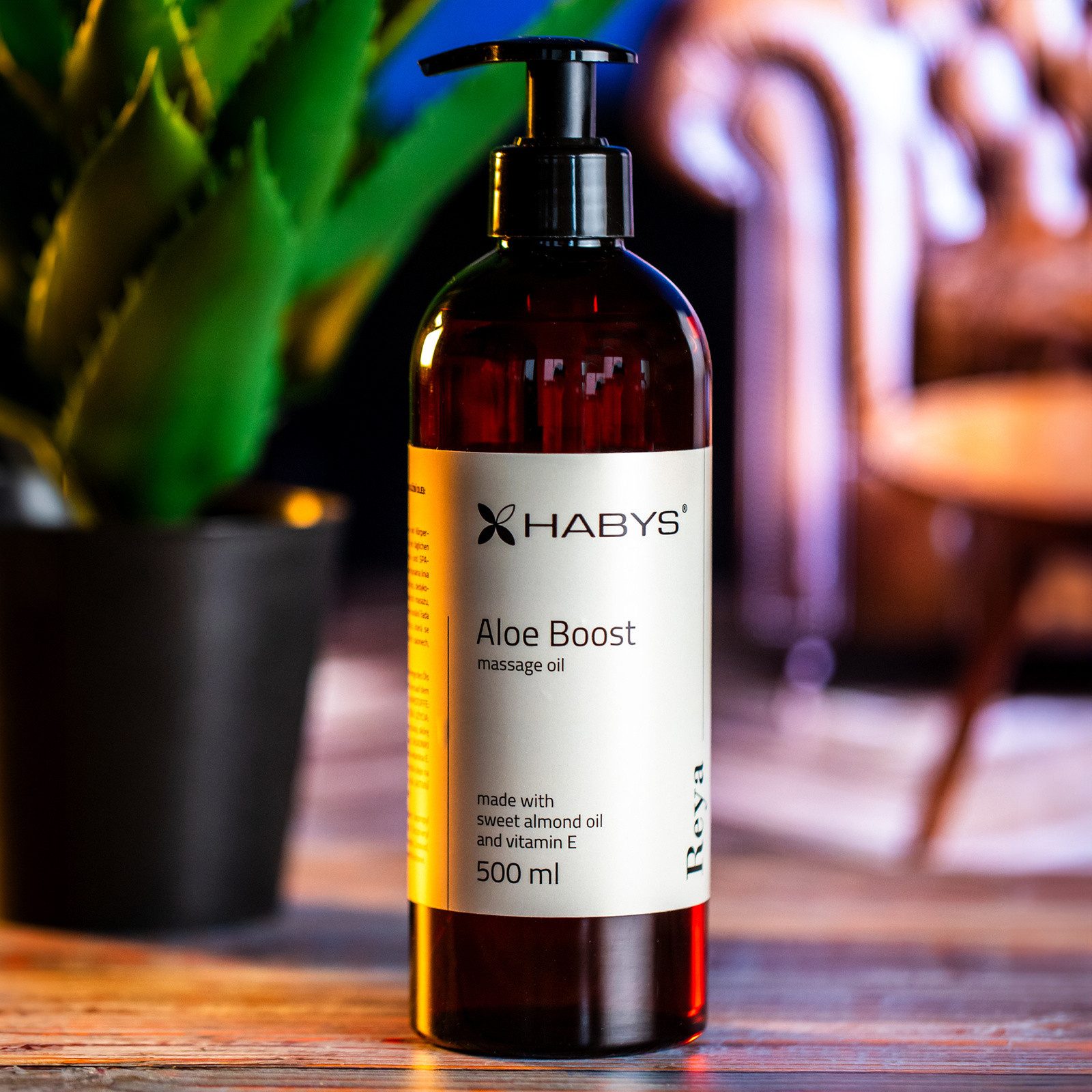 Habys Massageöl REYA Aloe Boost Öl Erfrischende Aloe - Note 500 ml