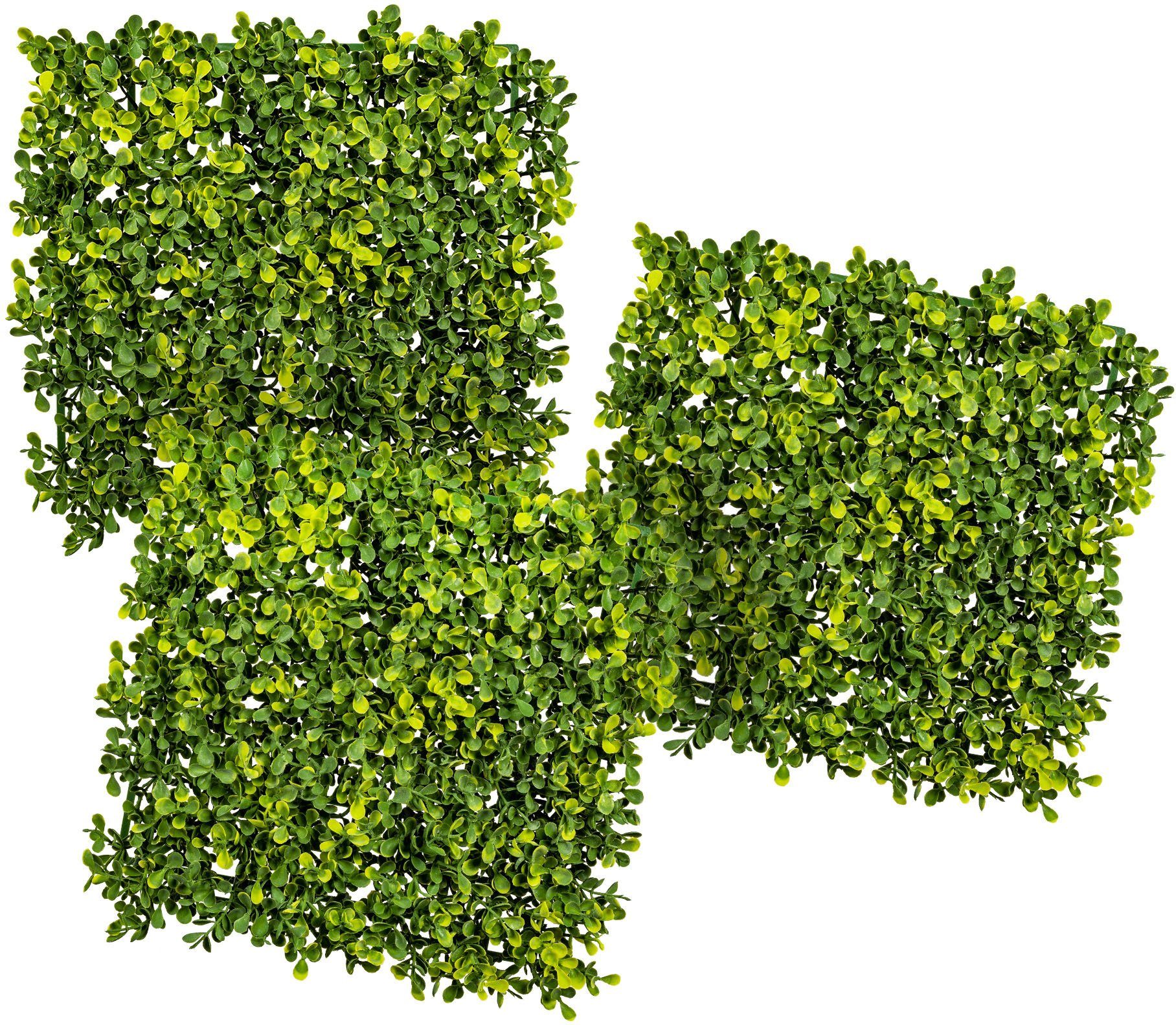 Kunstpflanze Buchsbaummatte Buchsbaum, Creativ green, Höhe 25 cm, 3er Set