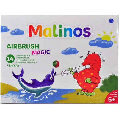 Amewi Malstift Malinos Airbrush Magic XL 14+1 - Malset - mehrfarbig, (Set)