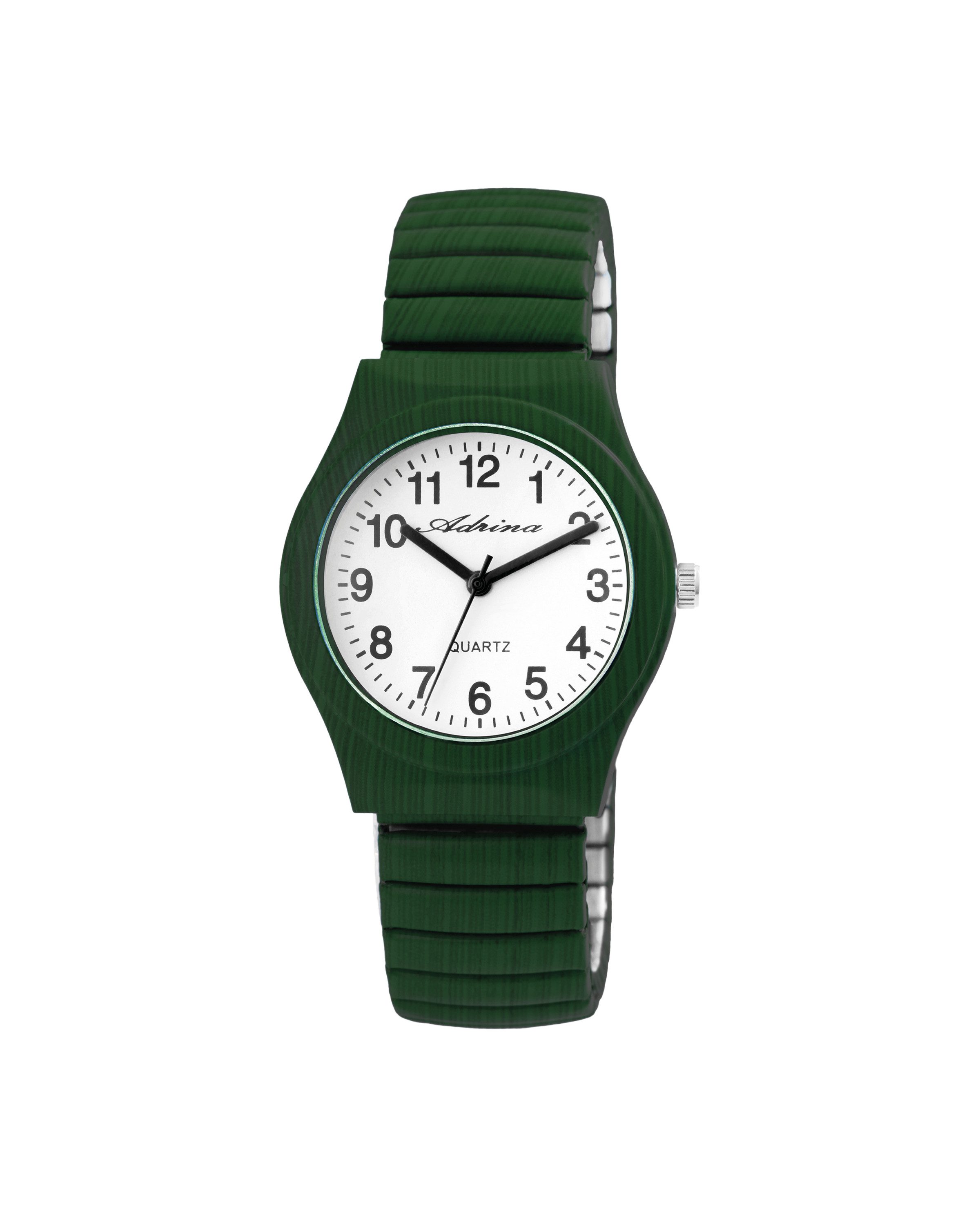 Quarzuhr Adrina Damenarmbanduhr mit Edelstahlzugband, Ø 34 mm (Colores)