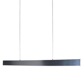 Licht-Trend Pendelleuchte Slim LED-Hängeleuchte 3040lm Up&Down dimmbar Alu-Matt, Warmweiß